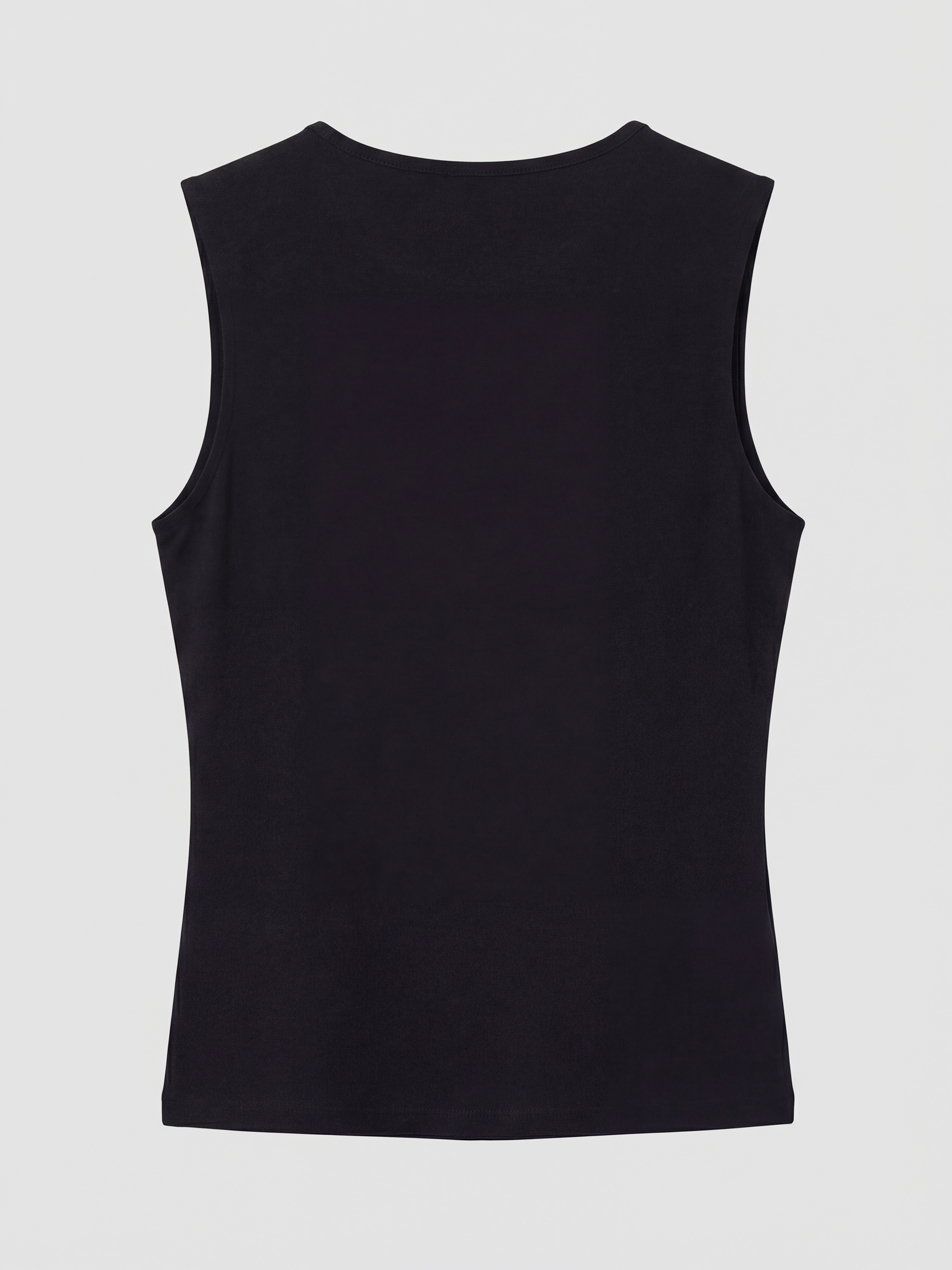 Siyah Bisiklet Yaka Kadın Atlet-1