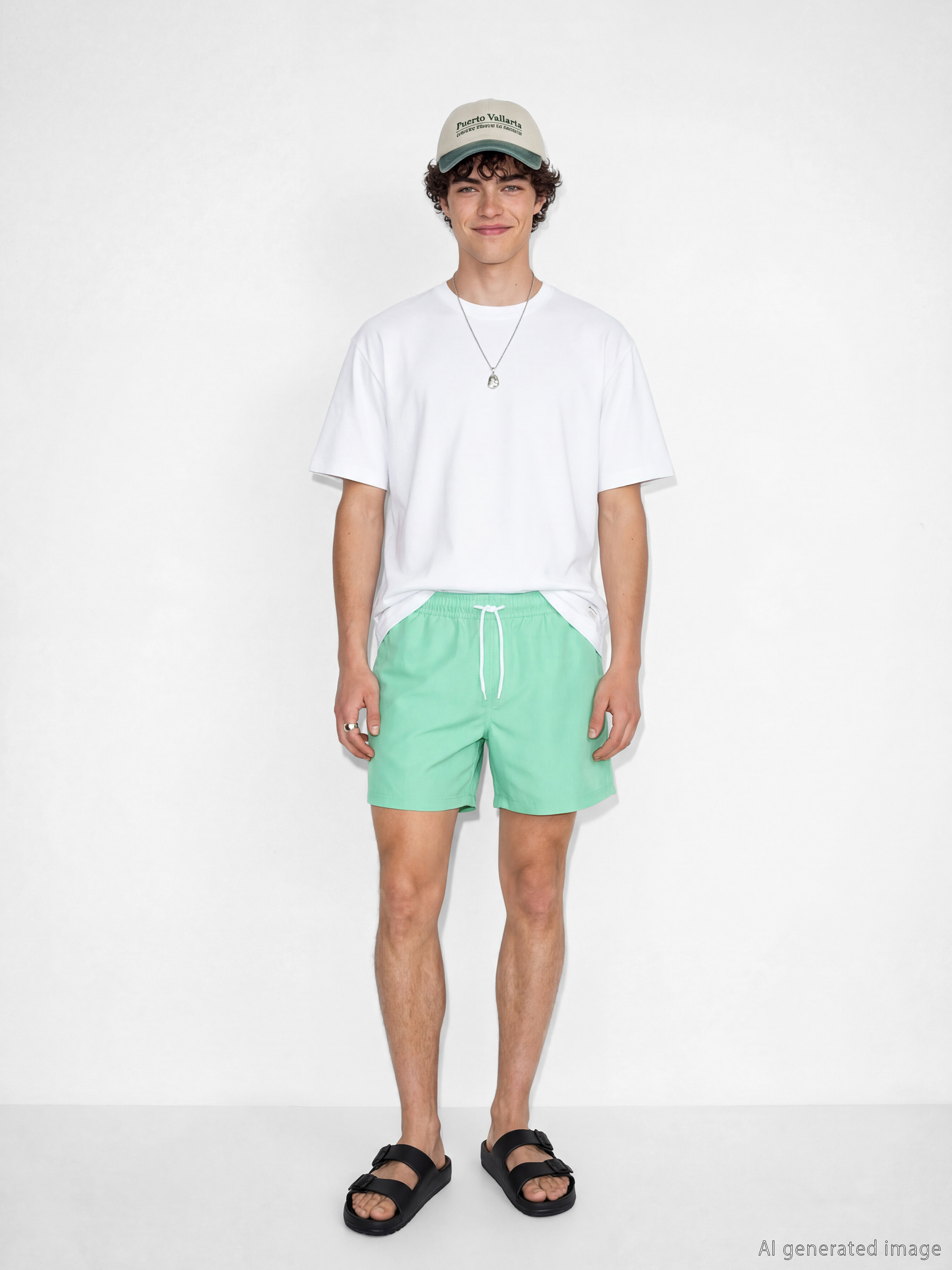 Short Basic Men's Swimming Shorts-1