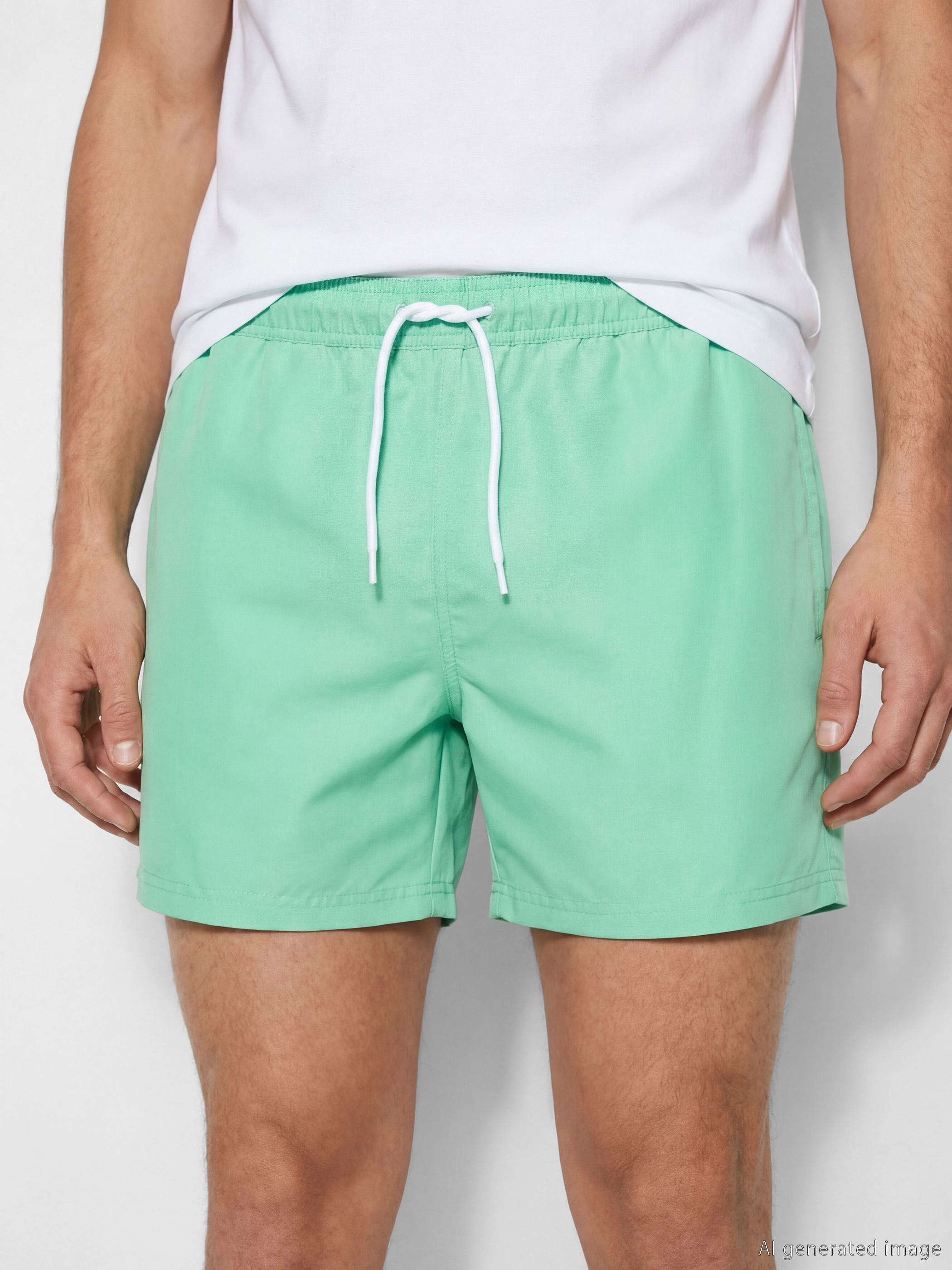 Short Basic Men's Swimming Shorts-3