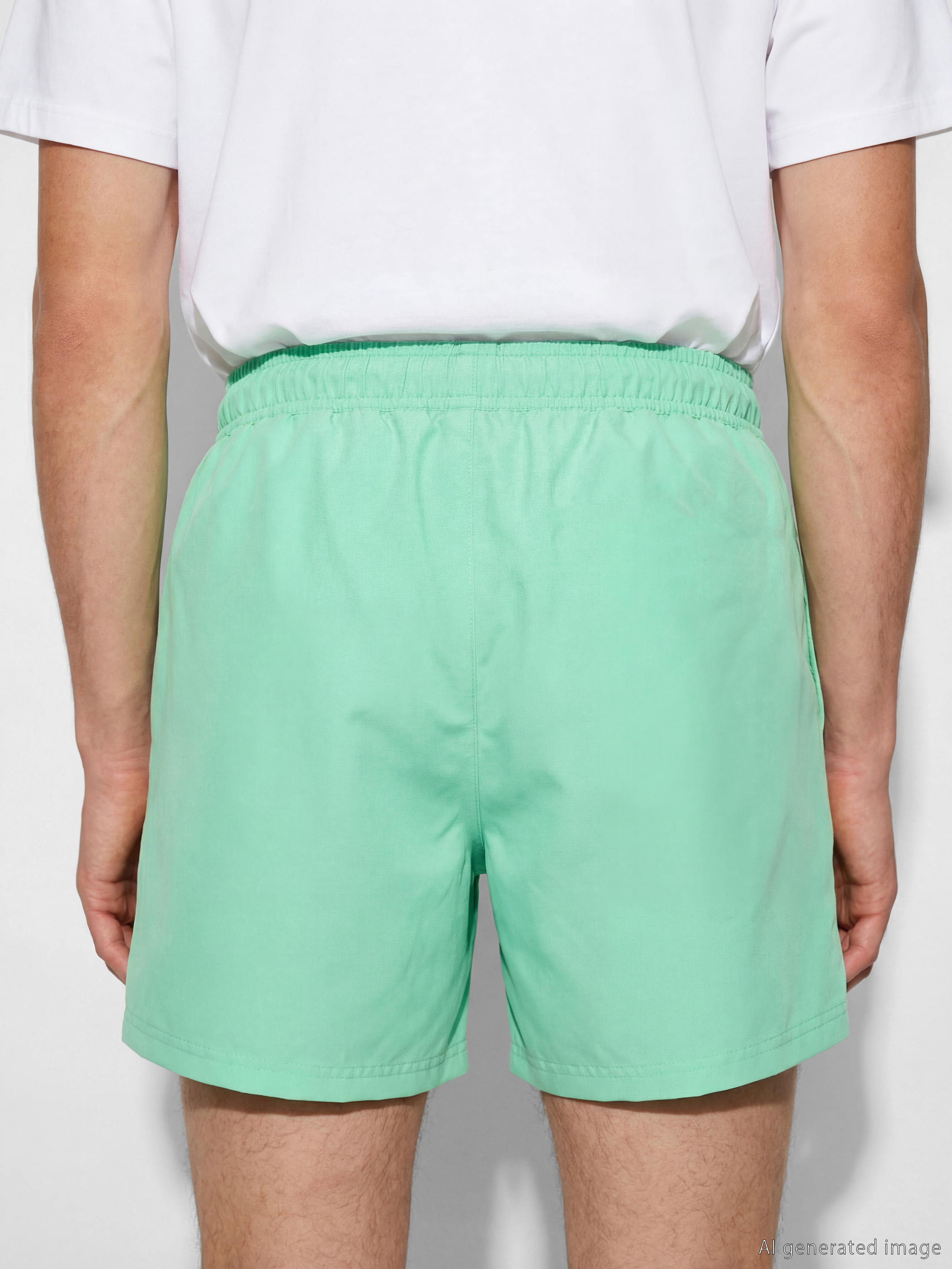 Short Basic Men's Swimming Shorts-4