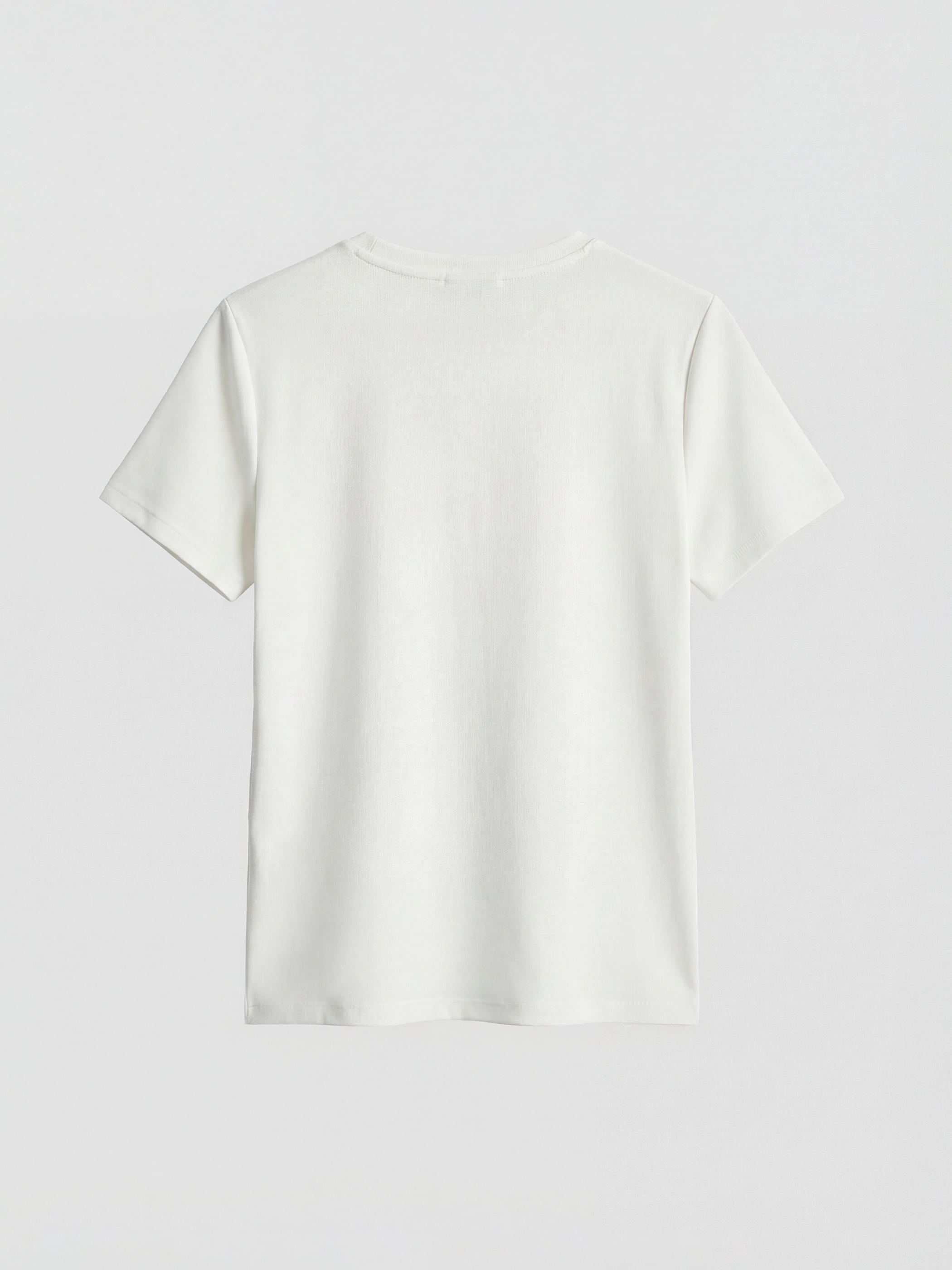 Bisiklet Yaka Taşlı Soft Touch Kadın Tişört-5