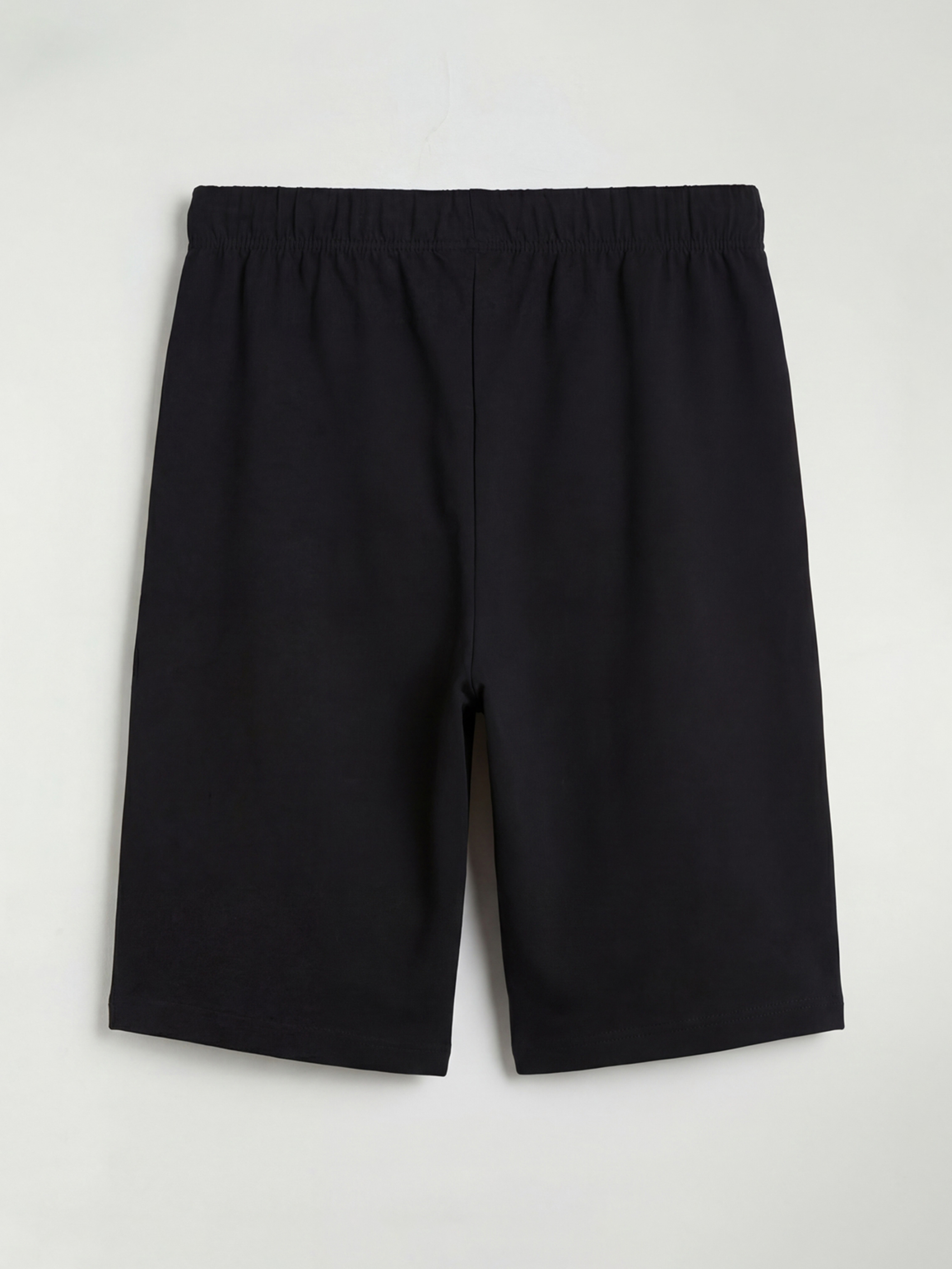 Siyah Baskılı Erkek Çocuk Pijama Şort-1