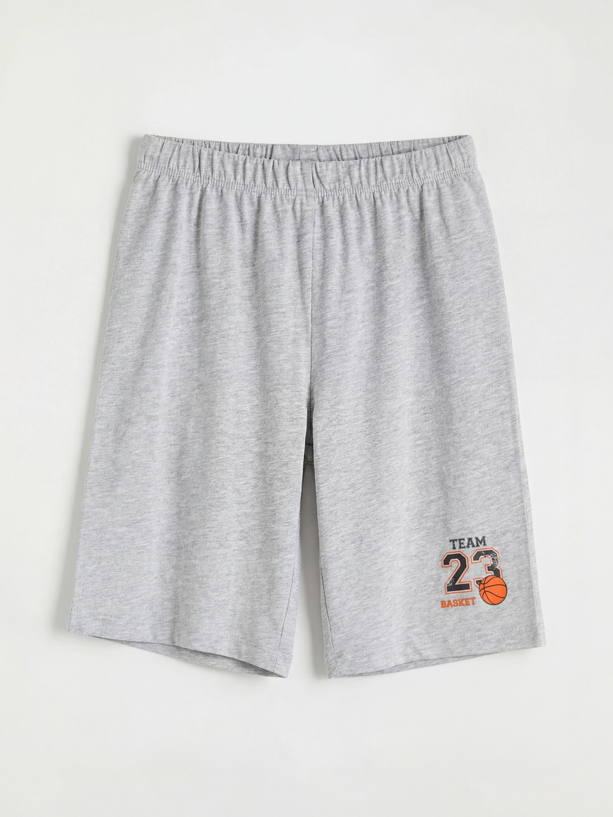 Siyah Baskılı Erkek Çocuk Pijama Şort 2'li-3