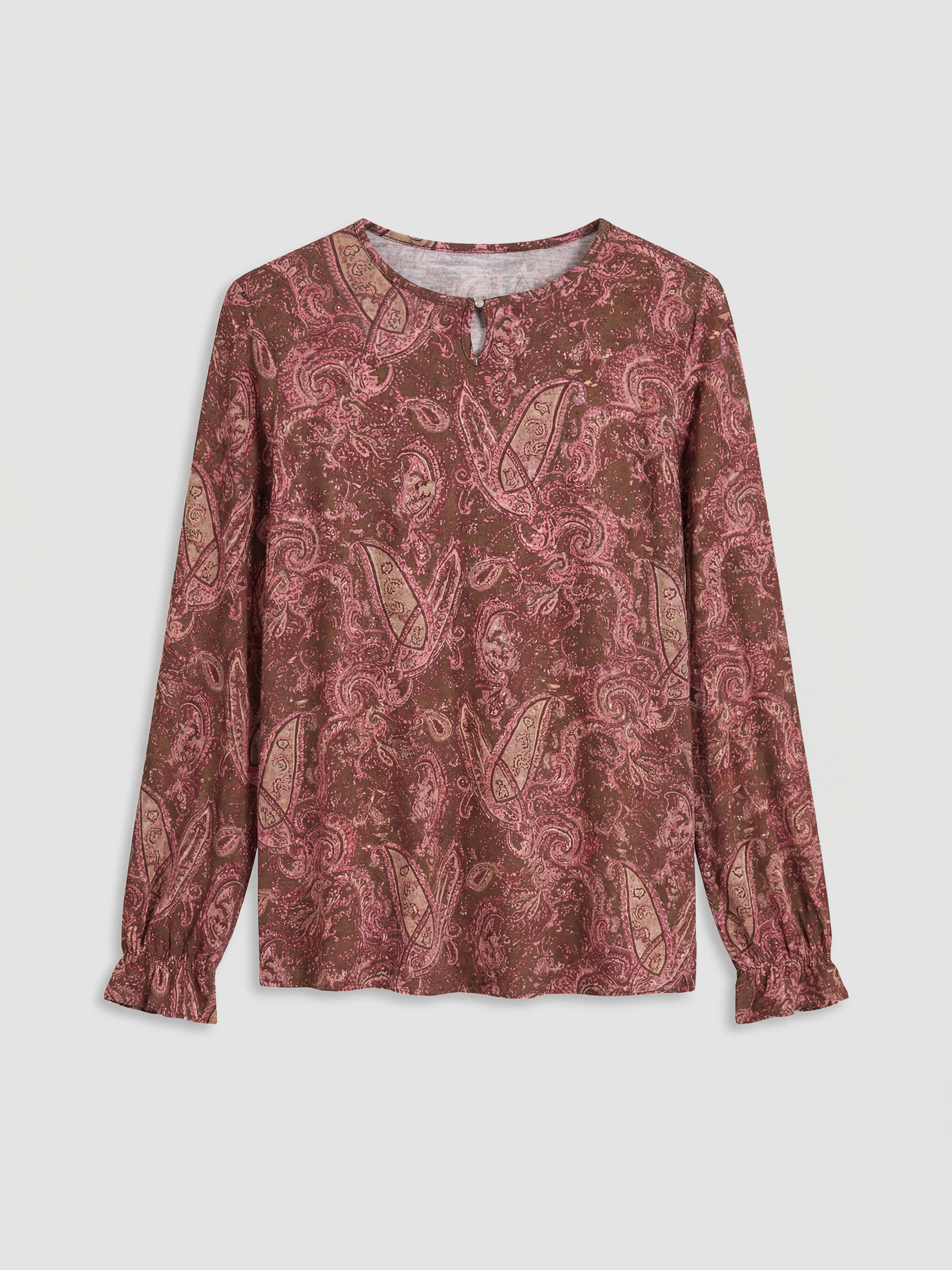 LCW Grace Bisiklet Yaka Desenli Bluz	 - S6HC90Z8-LQY