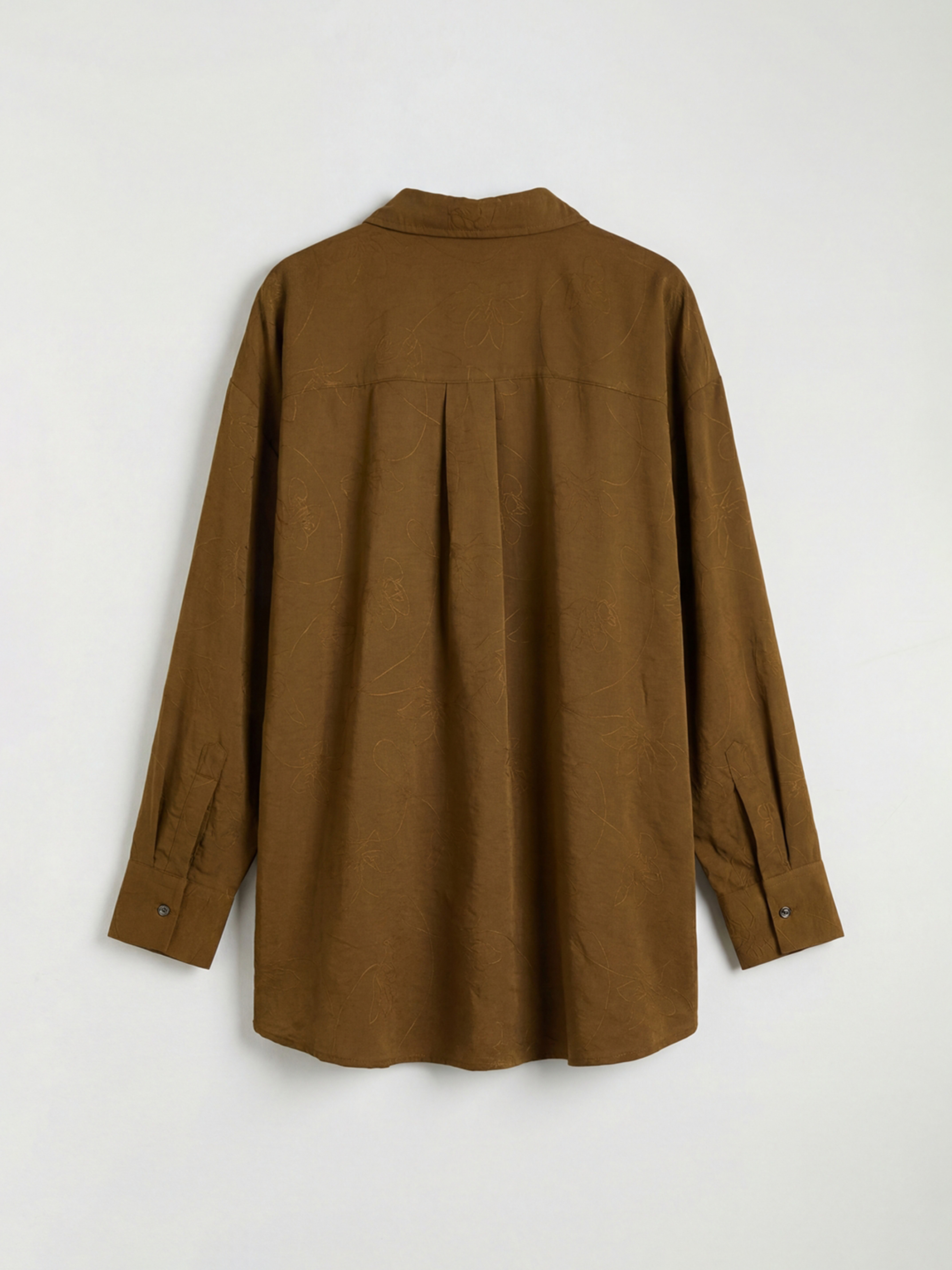 Floral Women's Shirt Tunic with Belt-9