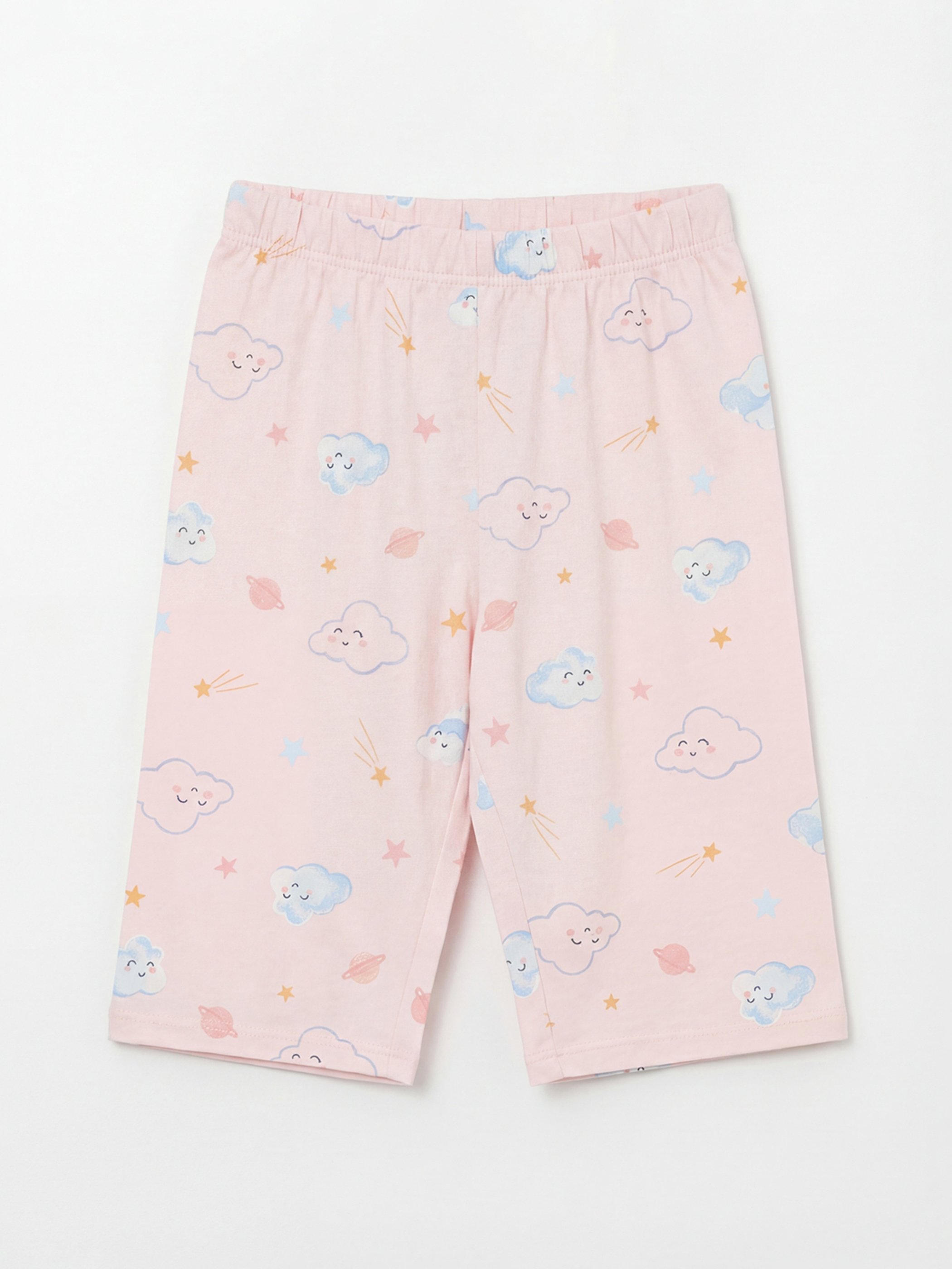 SVETLO BEŽ Kratka pidžama komplet Devojka-3