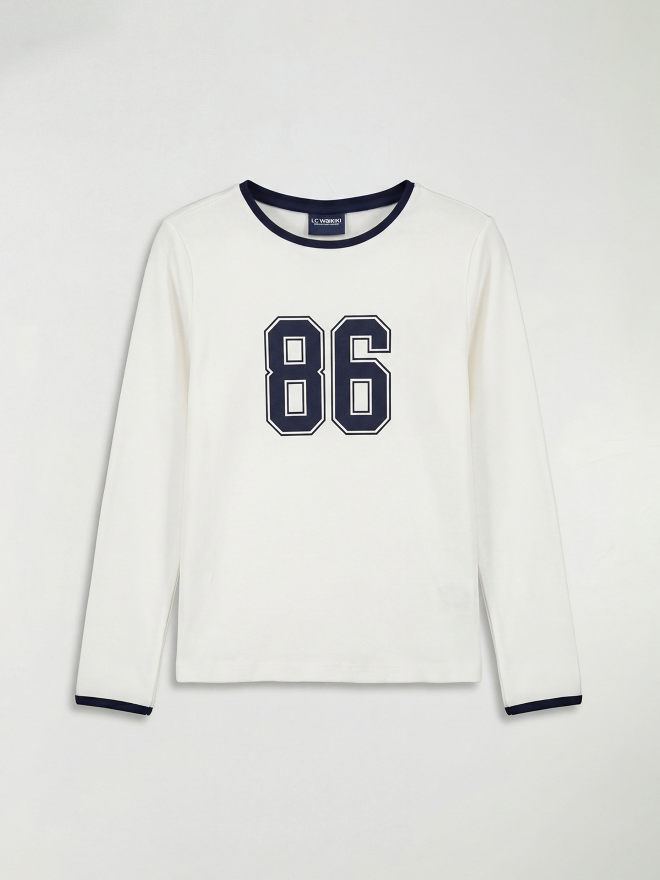 LCW Kids Girl ECRU T-Shirt - S6HG24Z4-R9J