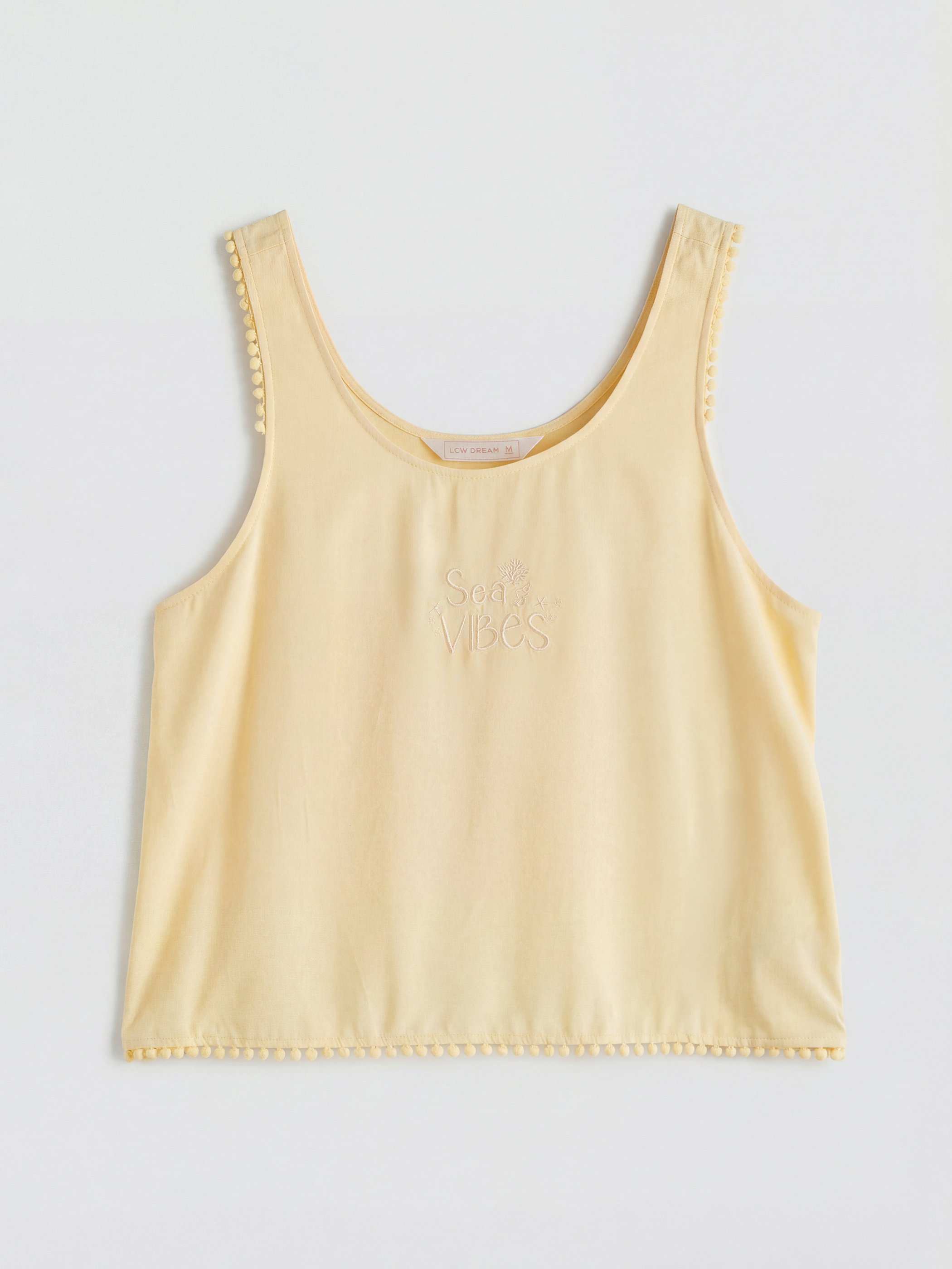 Crew Neck Embroidered Women's Shortie Pyjamas Set-5