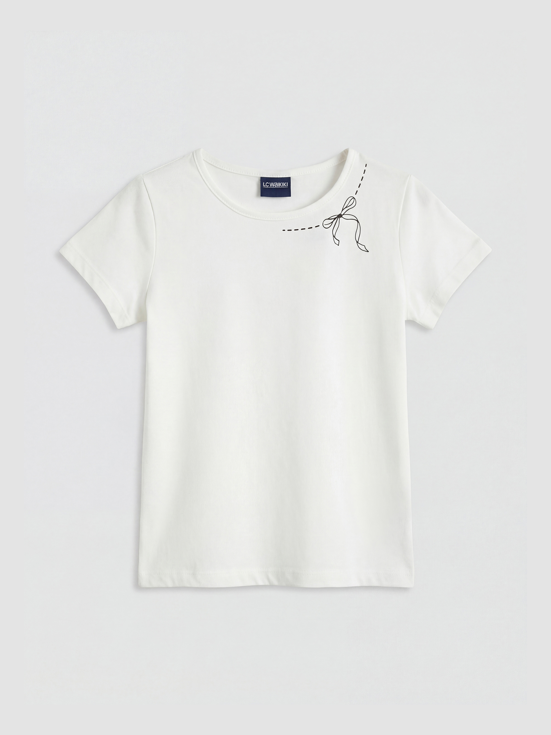 Siyah Kız Çocuk Baskılı Tişört ve Tayt-1