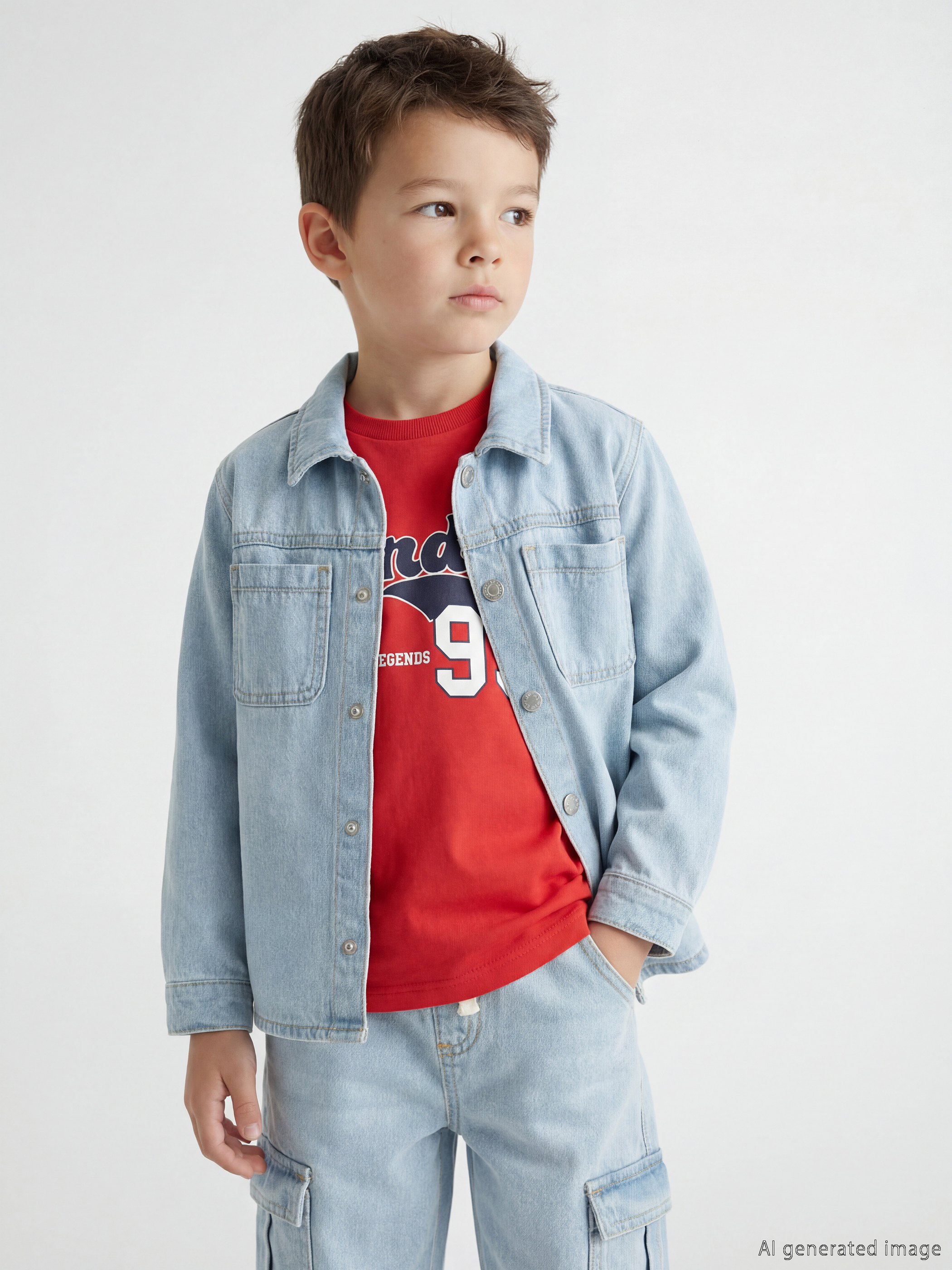 LCW Kids Erkek Çocuk Jean Gömlek - S6HK07Z1-476