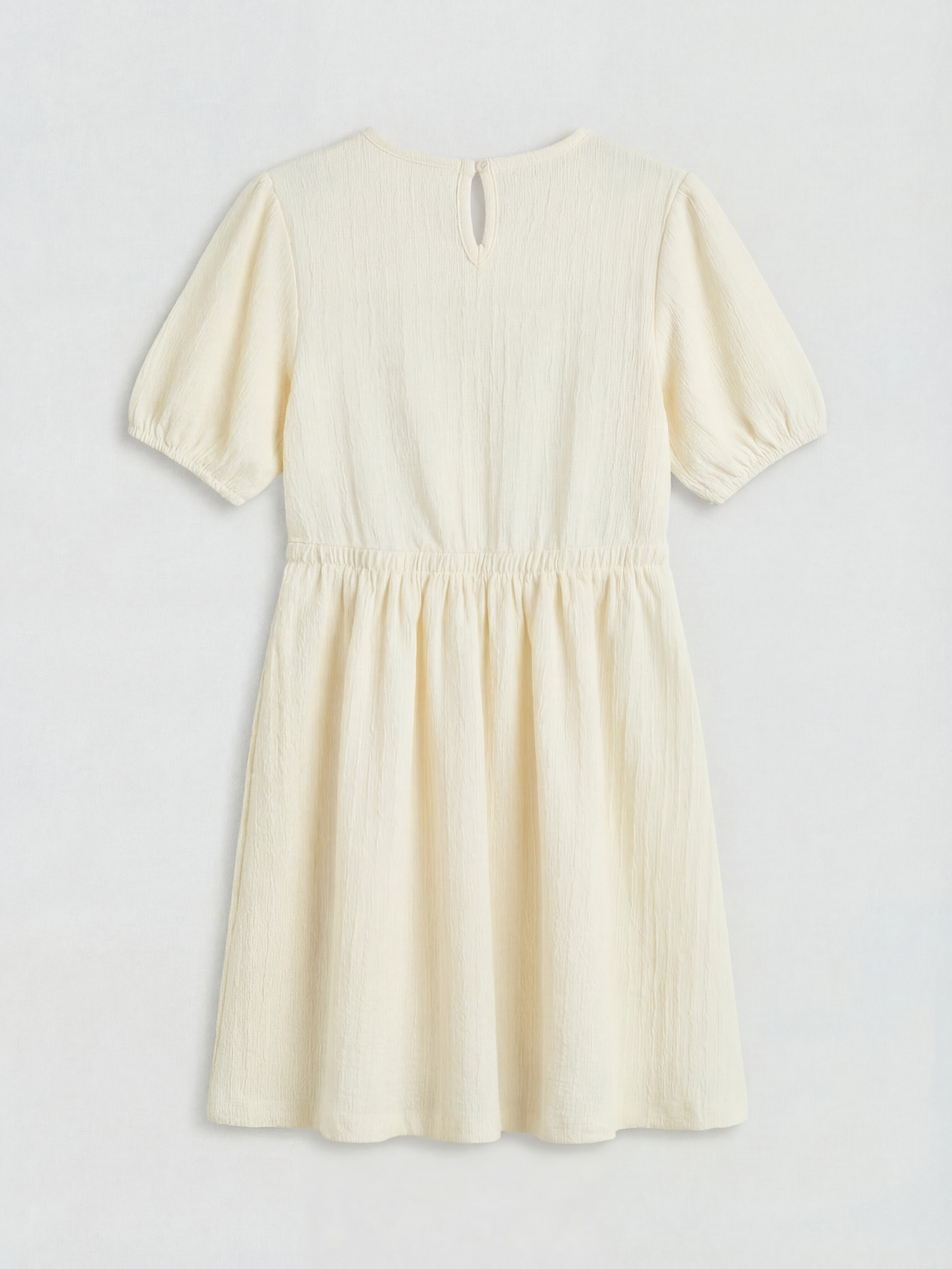 فستان بناتي برقبة دائرية-1