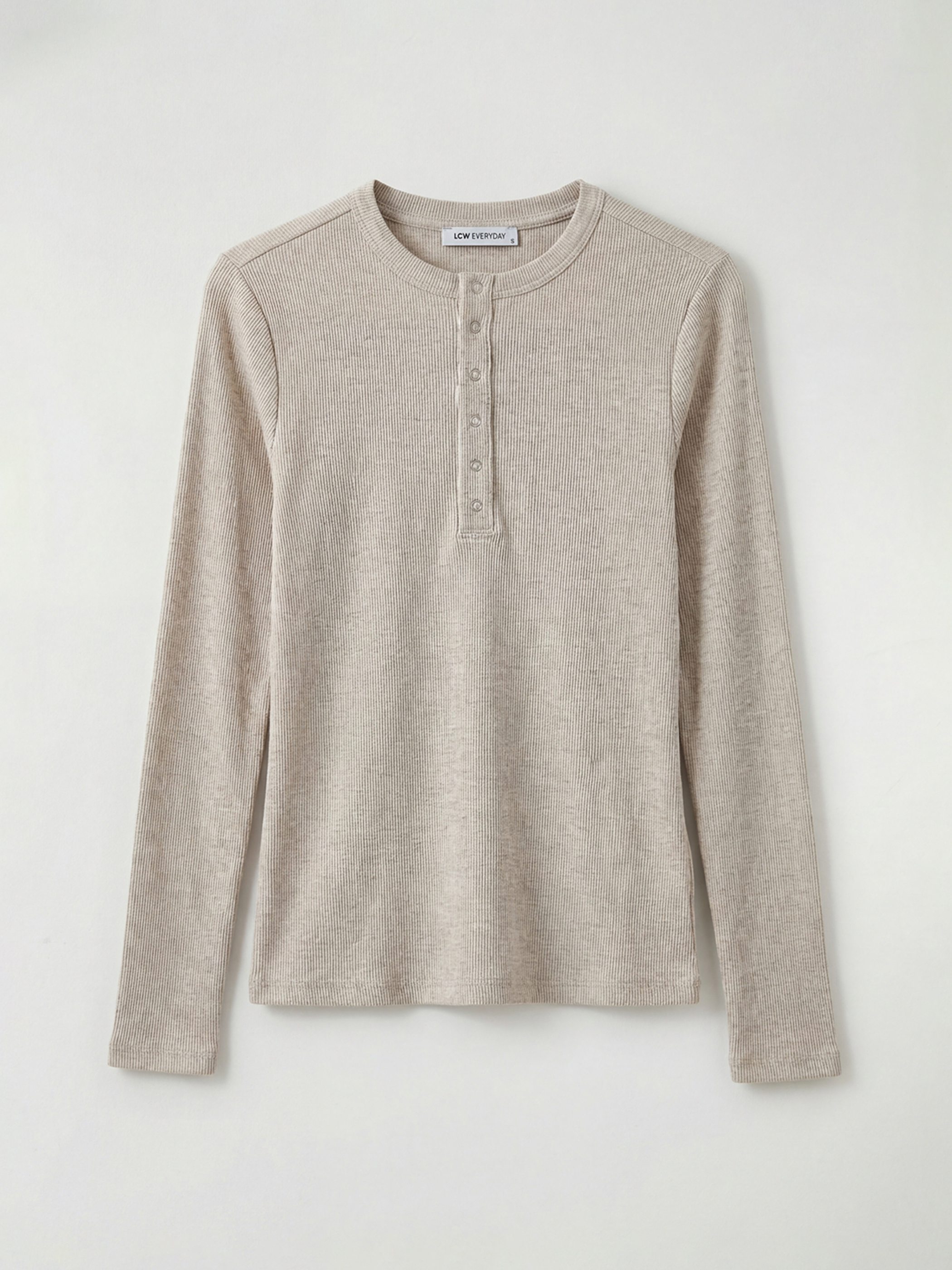 LCWAIKIKI Classic Bisiklet Yaka Fitilli Kadın Body - S6HN55Z8-MXN