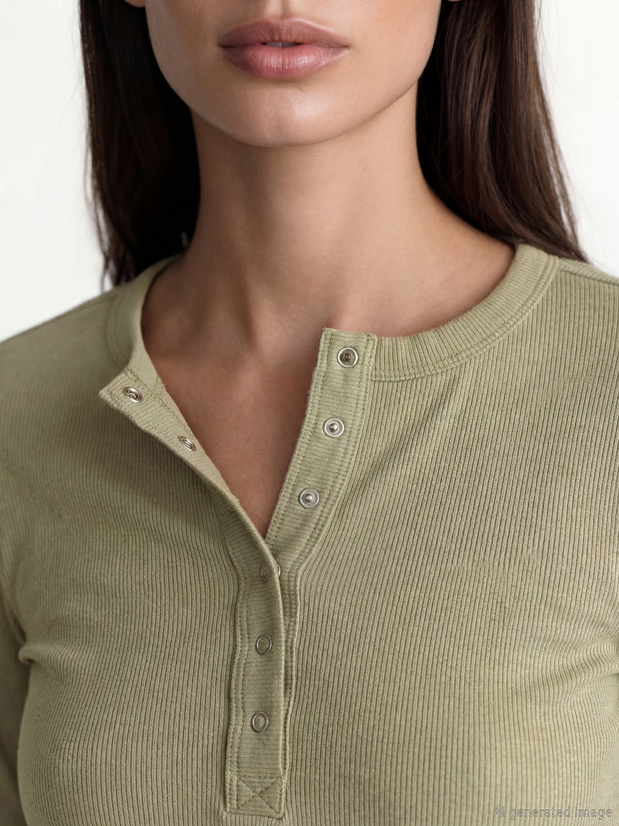 Crew Neck Ribbed Women's Body-2