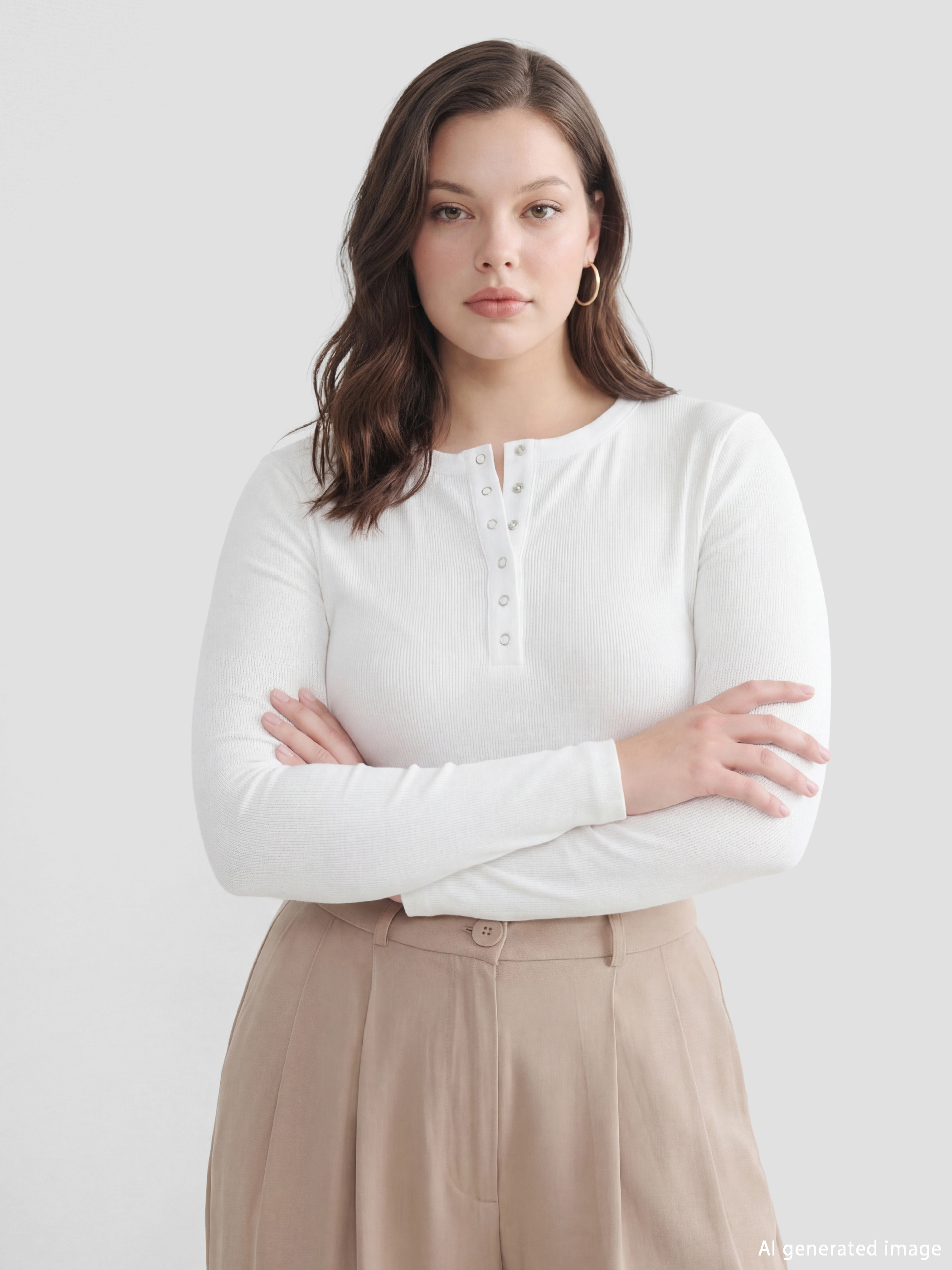 Beyaz Bisiklet Yaka Fitilli Kadın Body-1