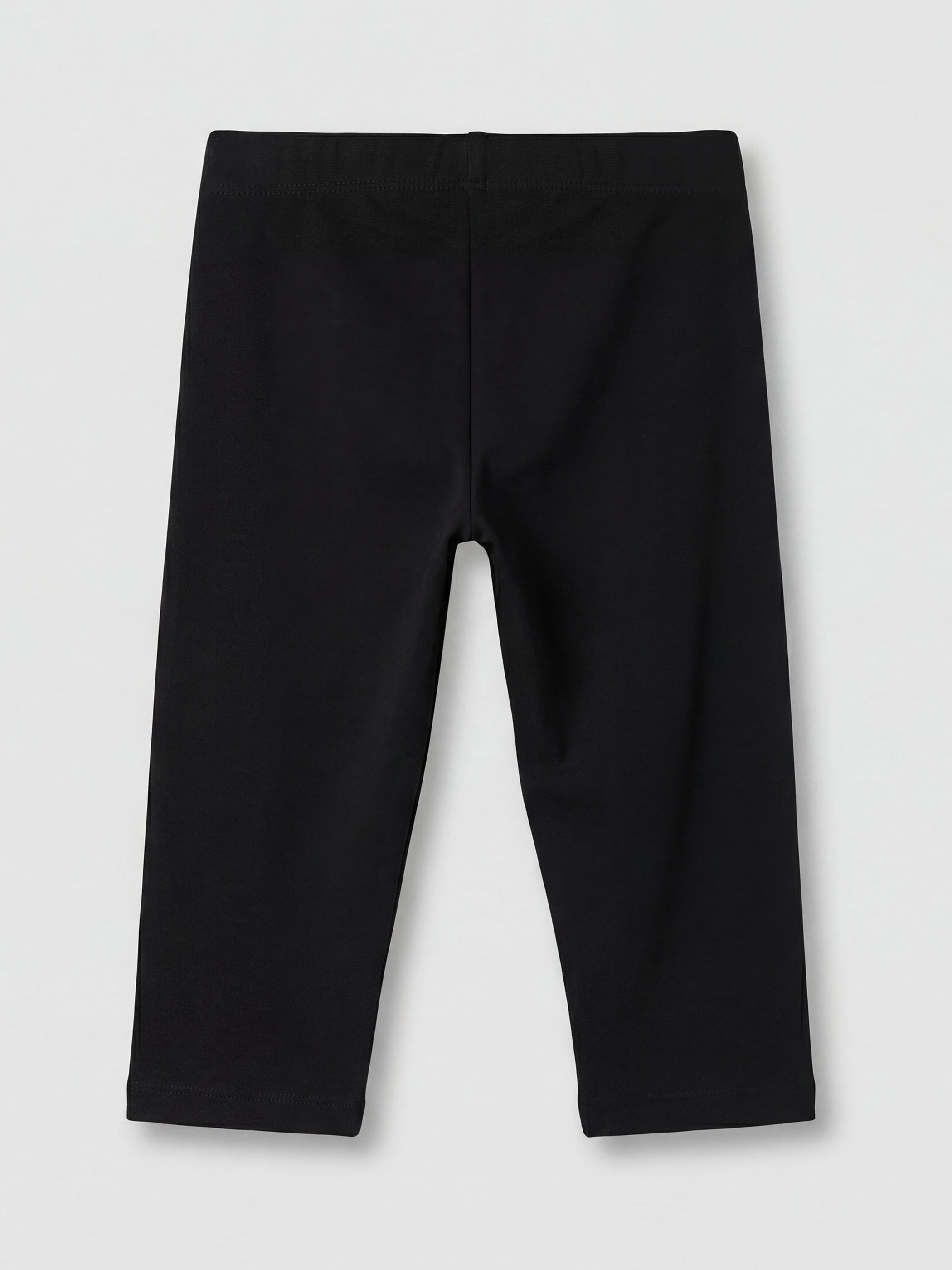 Siyah Kız Çocuk Beli Lastikli Tayt-1