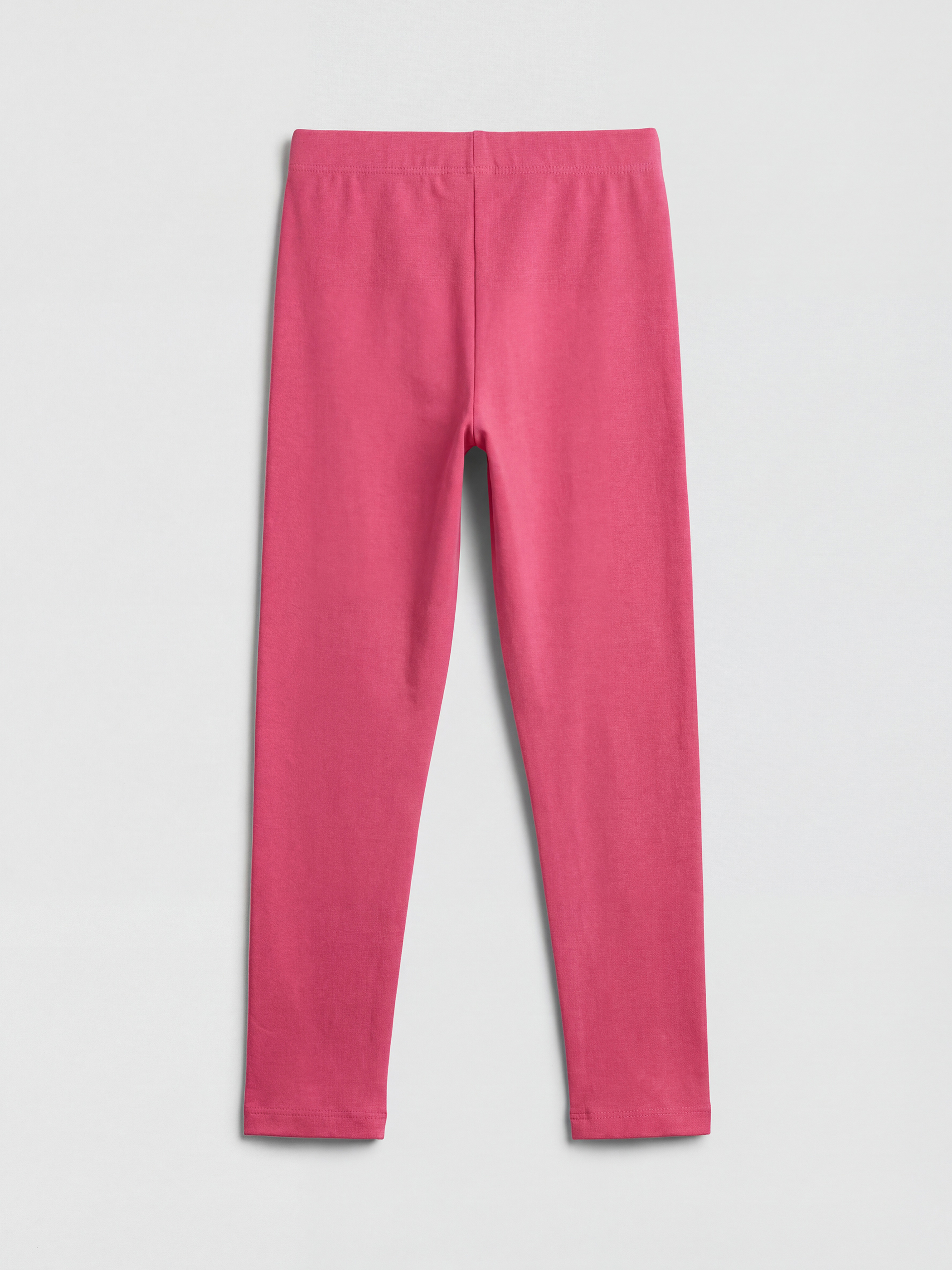 Fuşya Beli Lastikli Kız Çocuk Tayt-1