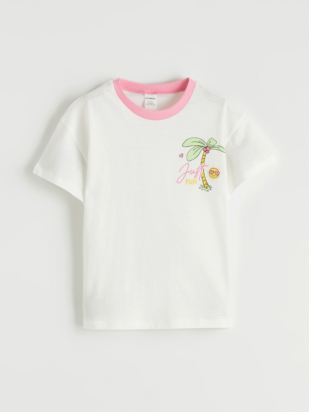 LCW Kids Kız Çocuk Baskılı Tişört