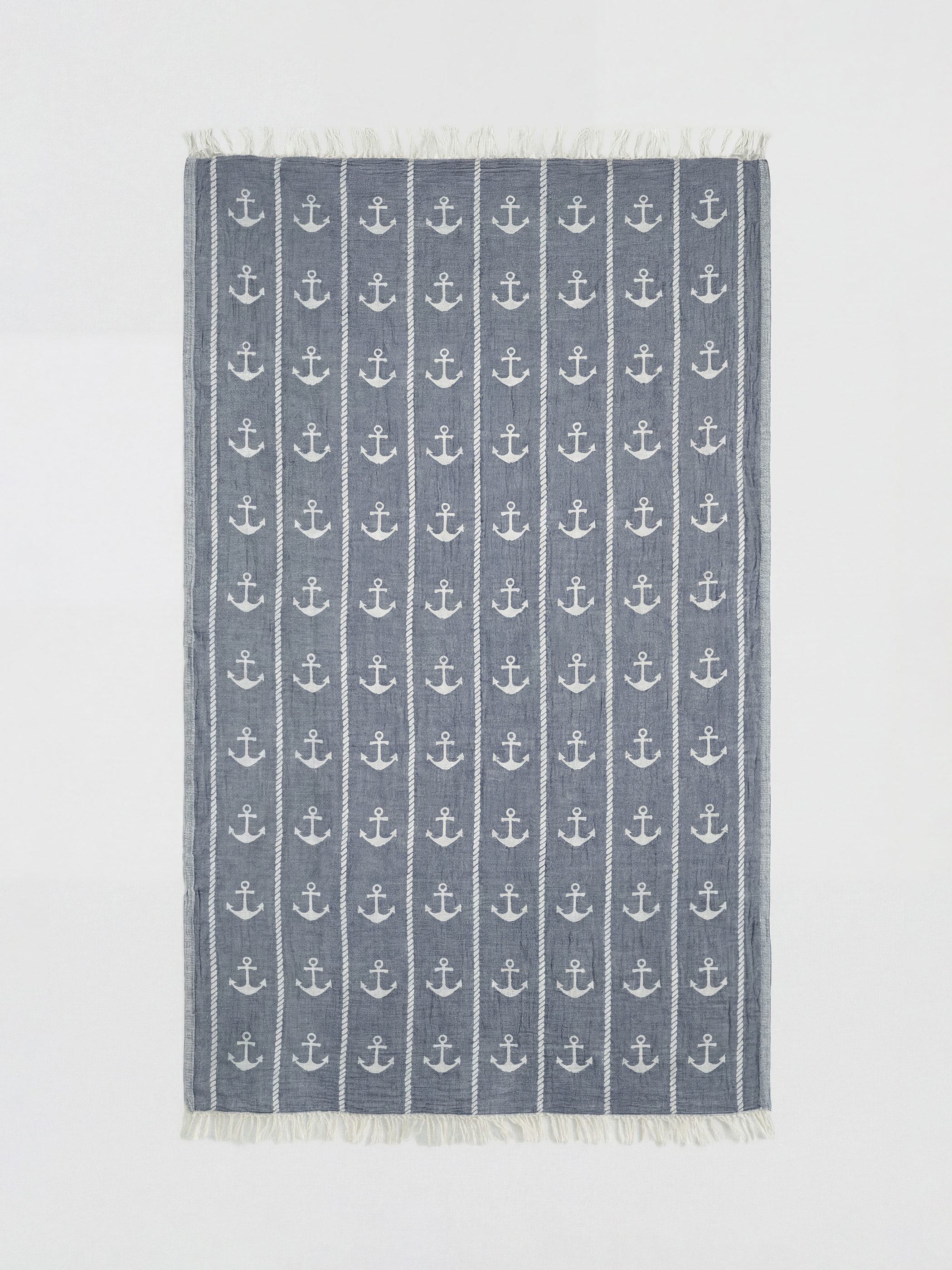 Karışık Çapa Desenli Peştemal Havlu 90x165 cm-1
