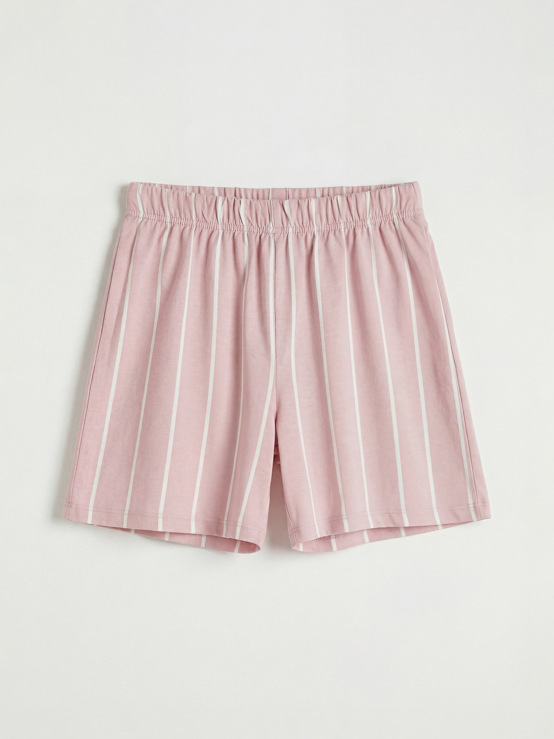 LCW Kids Beli Lastikli Çizgili Kız Çocuk Pijama Şort