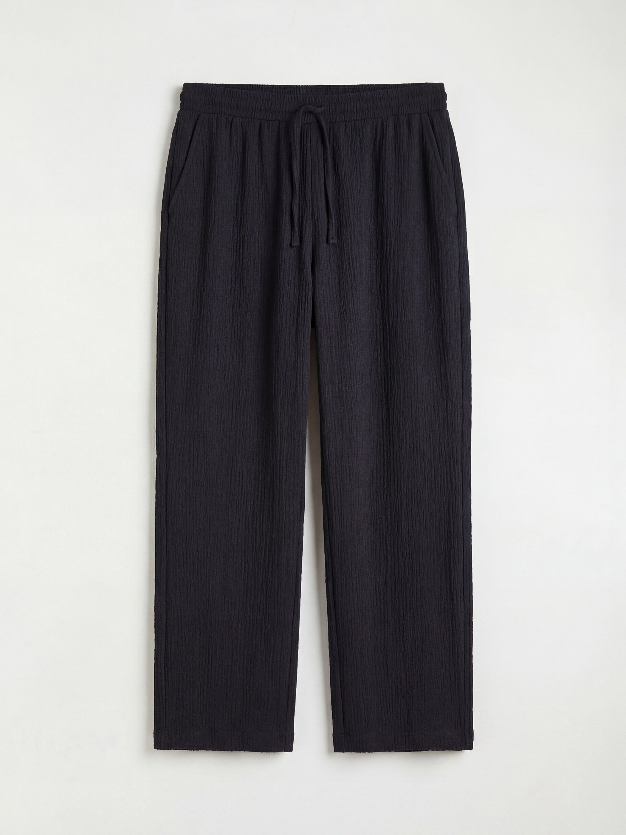 Elastic Waist Textured Women's Trousers-4