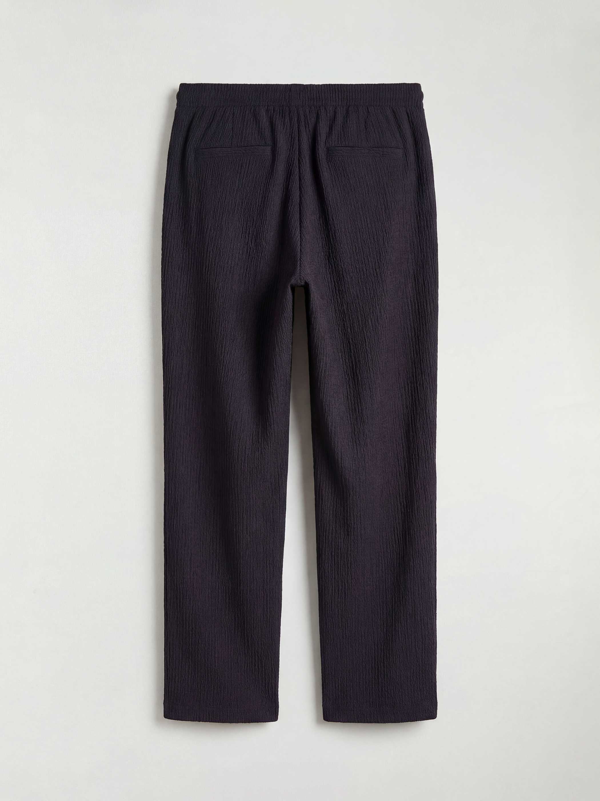 Elastic Waist Textured Women's Trousers-5