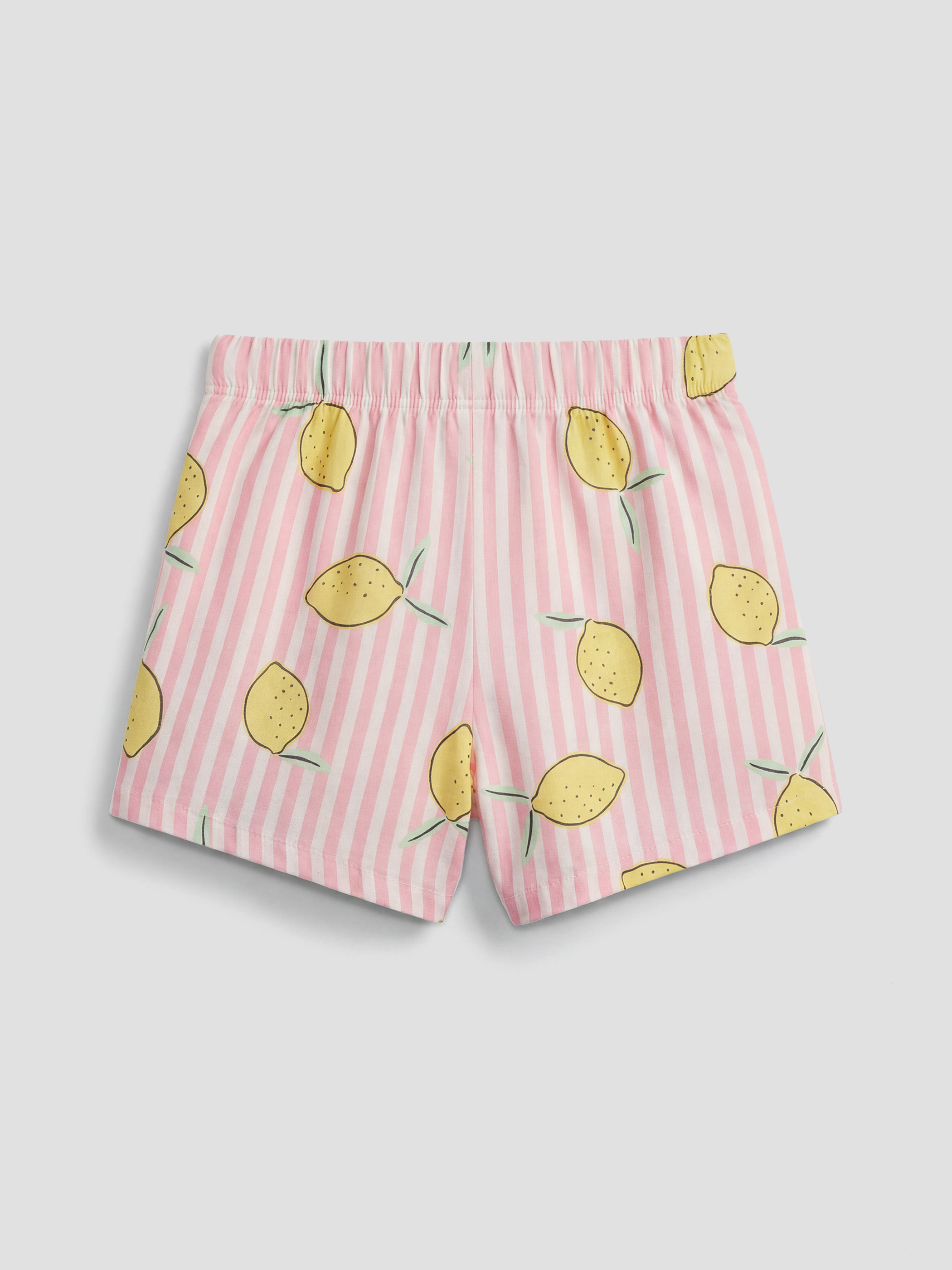 Ekru Baskılı Kız Bebek Şortlu Takım-4