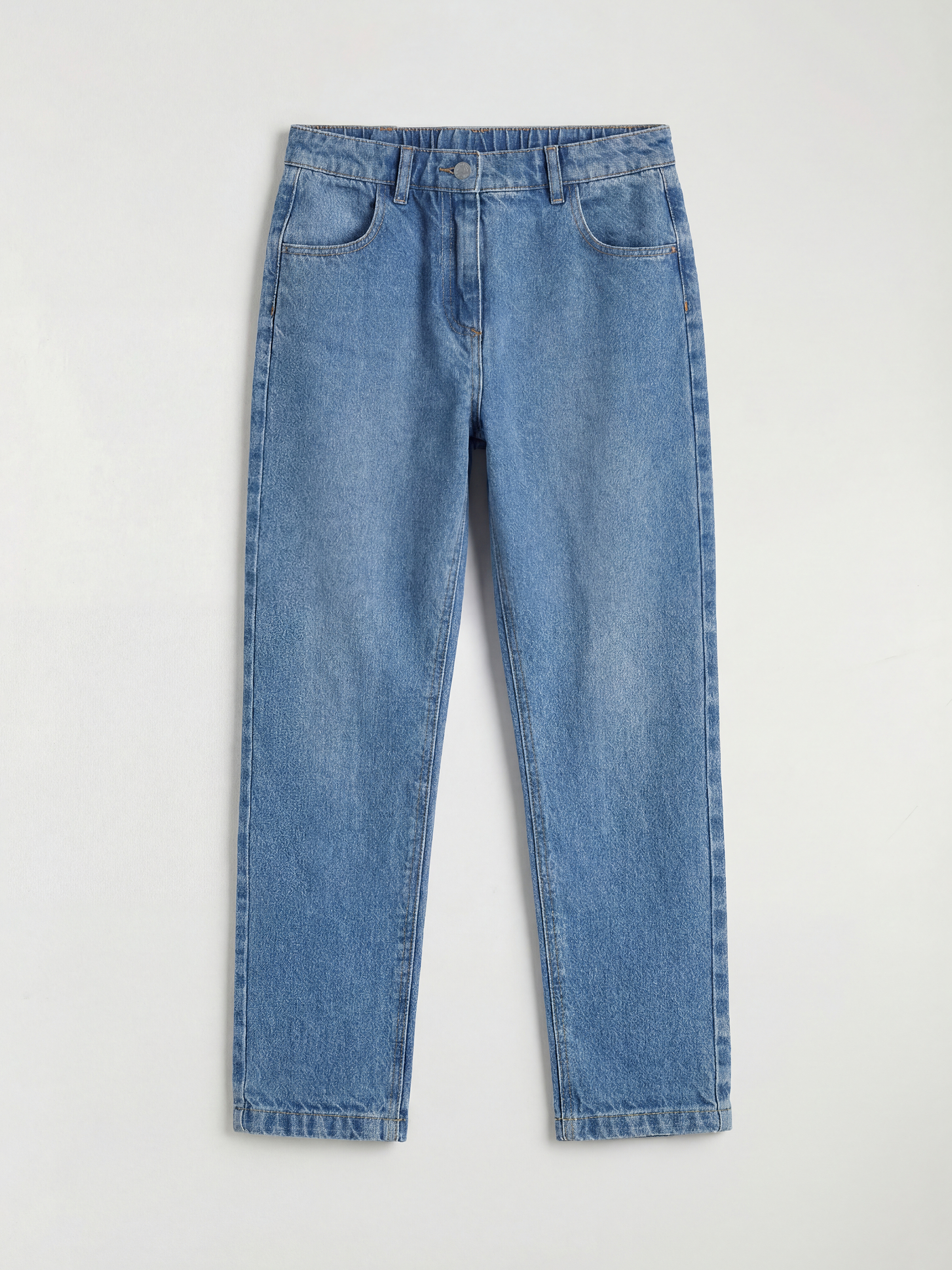 LCW Kids Girls' Elastic Waistband Jean Trousers - S6HU45Z1-LR1