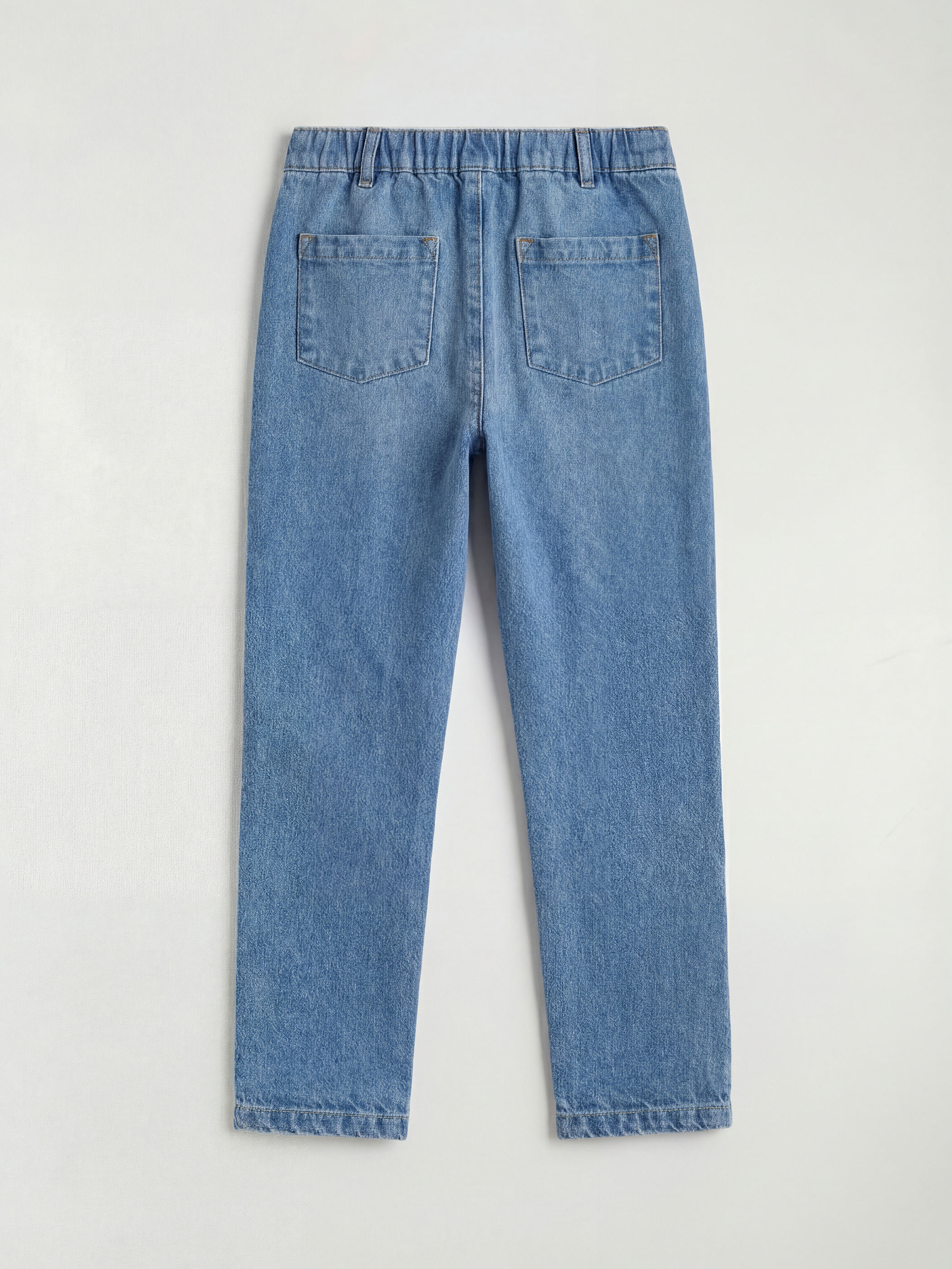 Girls' Elastic Waistband Jean Trousers-2