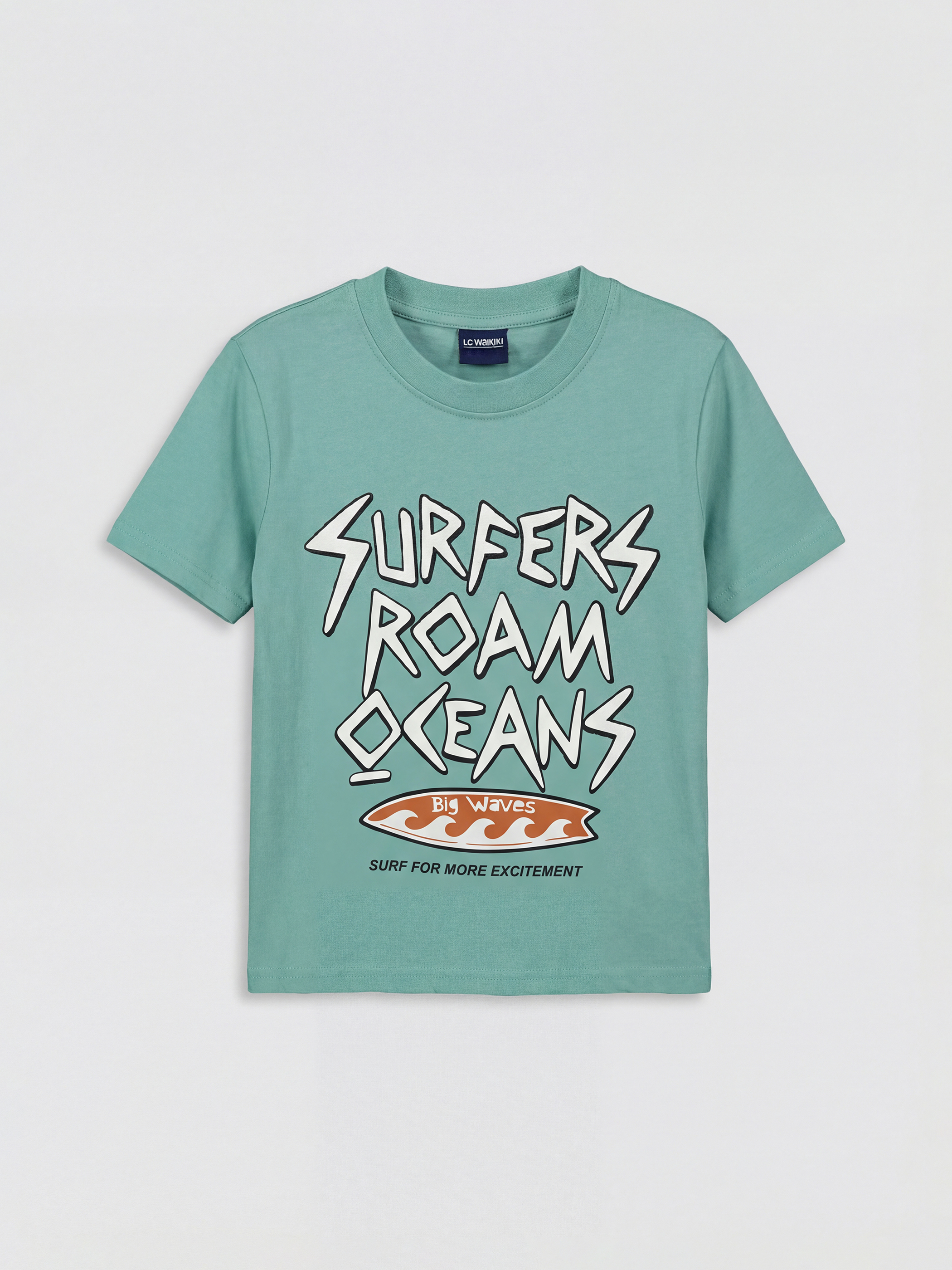 LCW Kids Boy TURQUOISE T-Shirt - S6HU78Z4-8X0