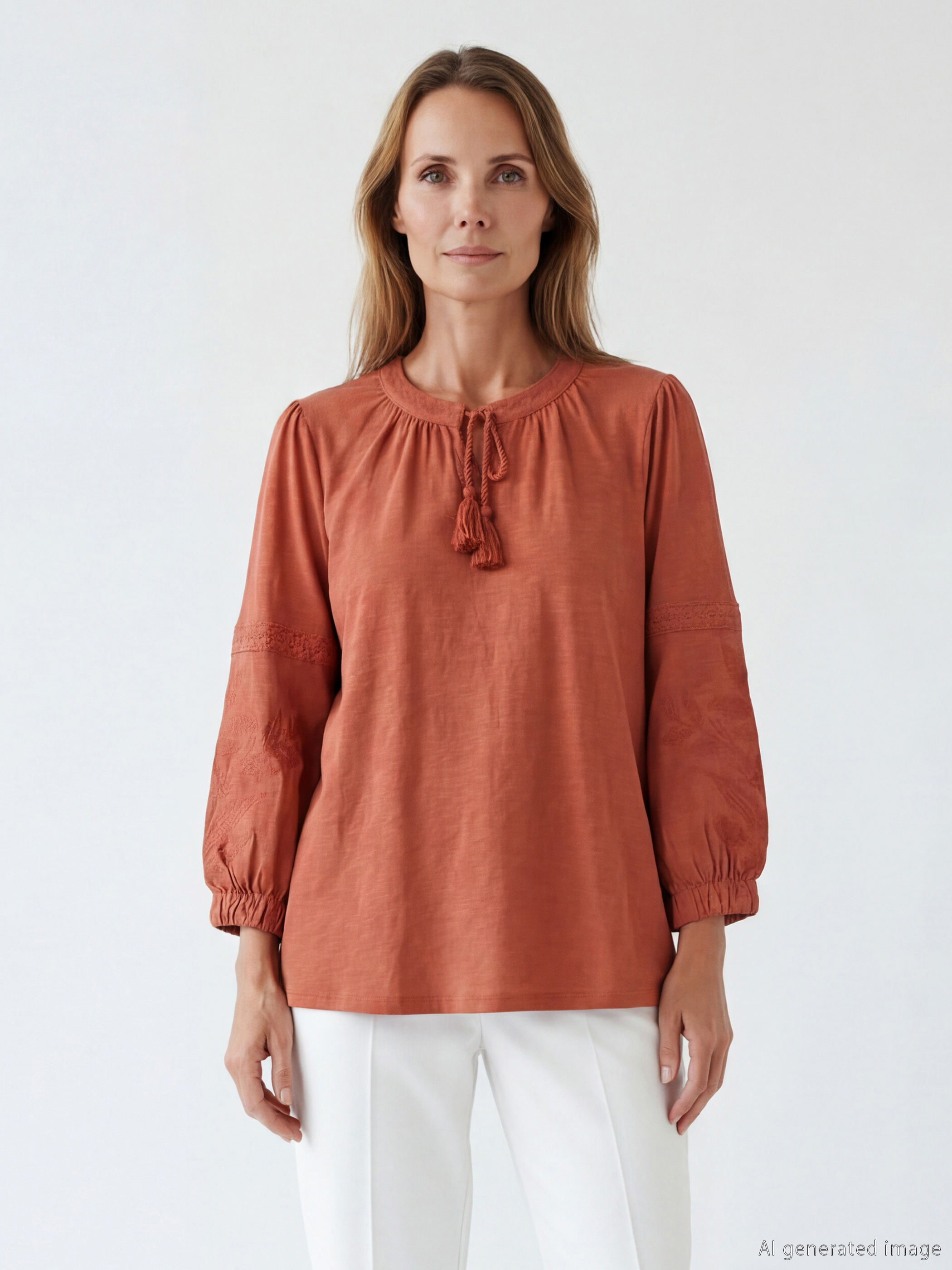 Woman BROWN Blouse-1