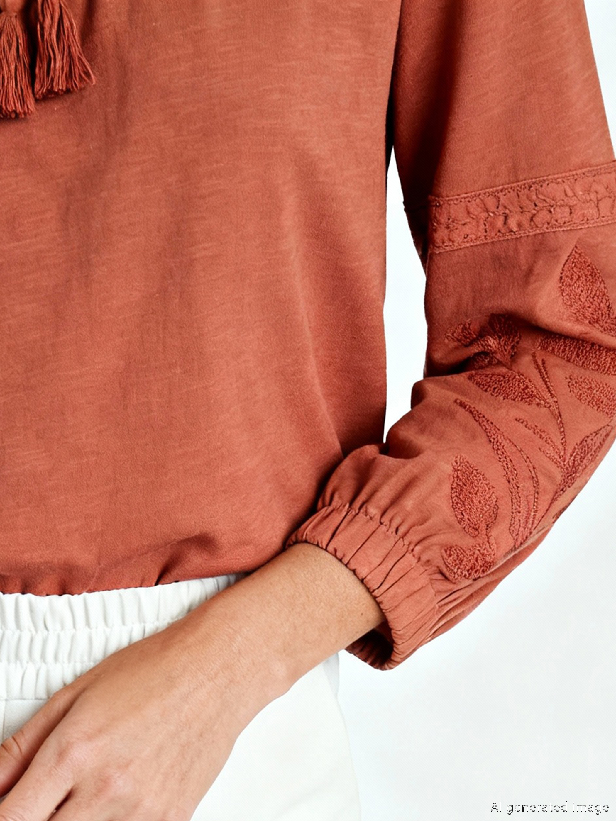 Woman BROWN Blouse-2