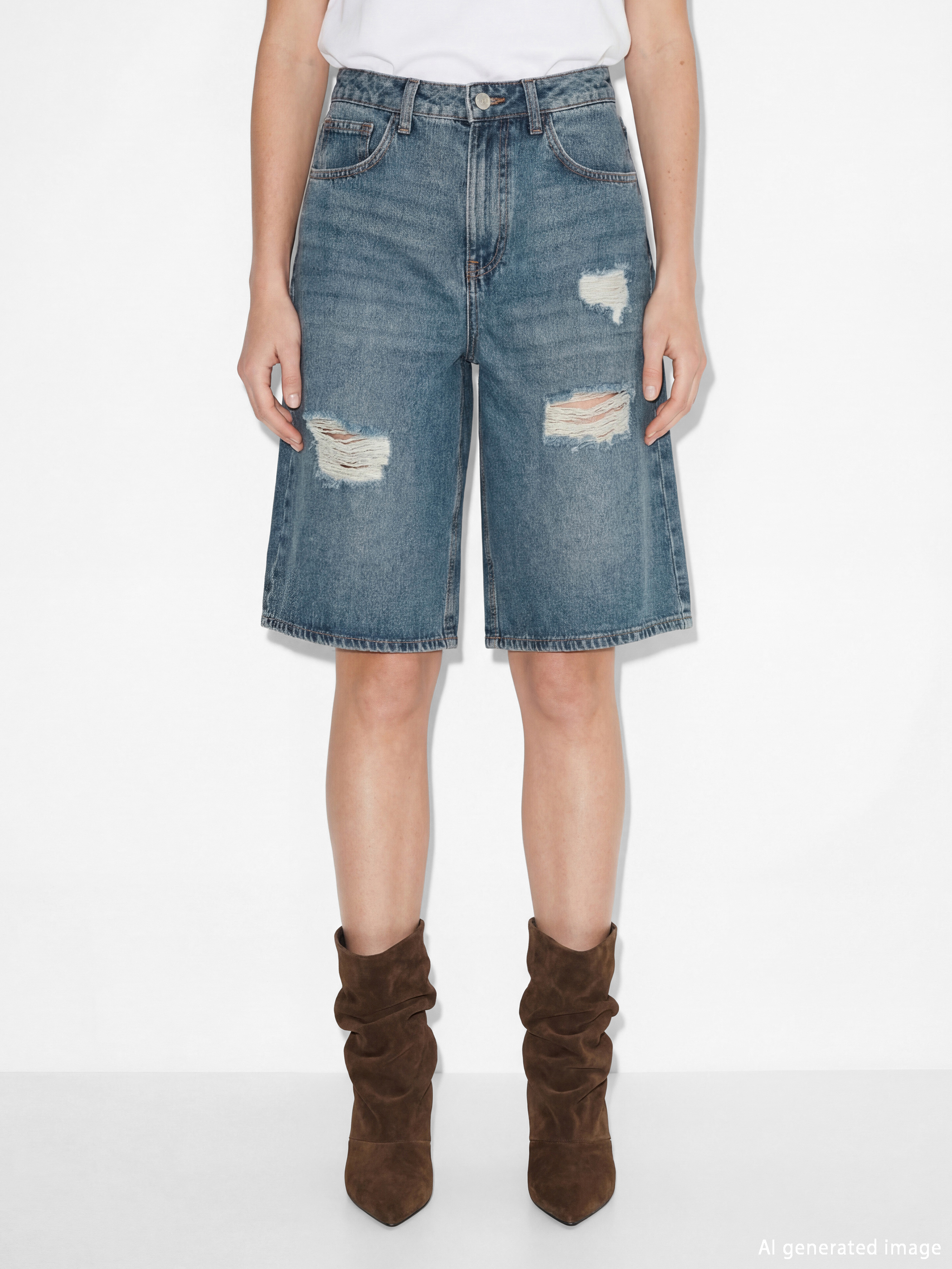 INDIGO Teksas šorts Žena-1