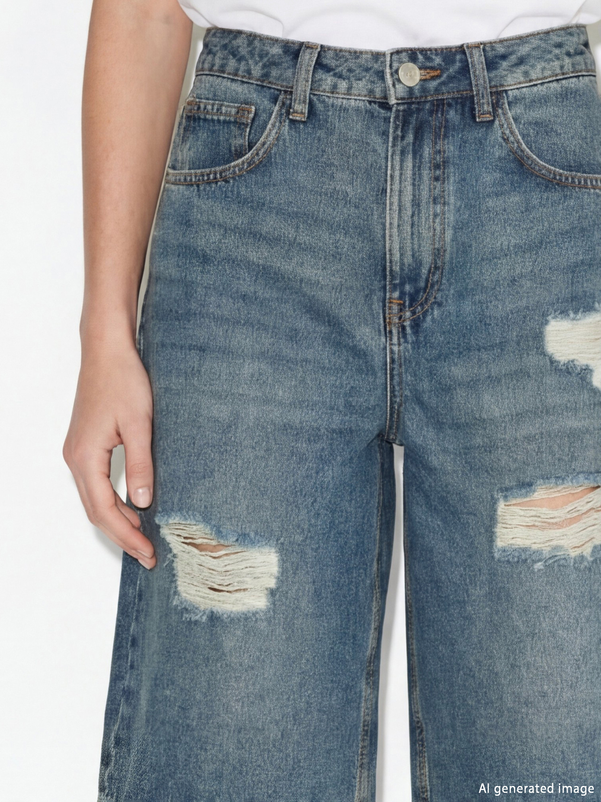 INDIGO Teksas šorts Žena-2