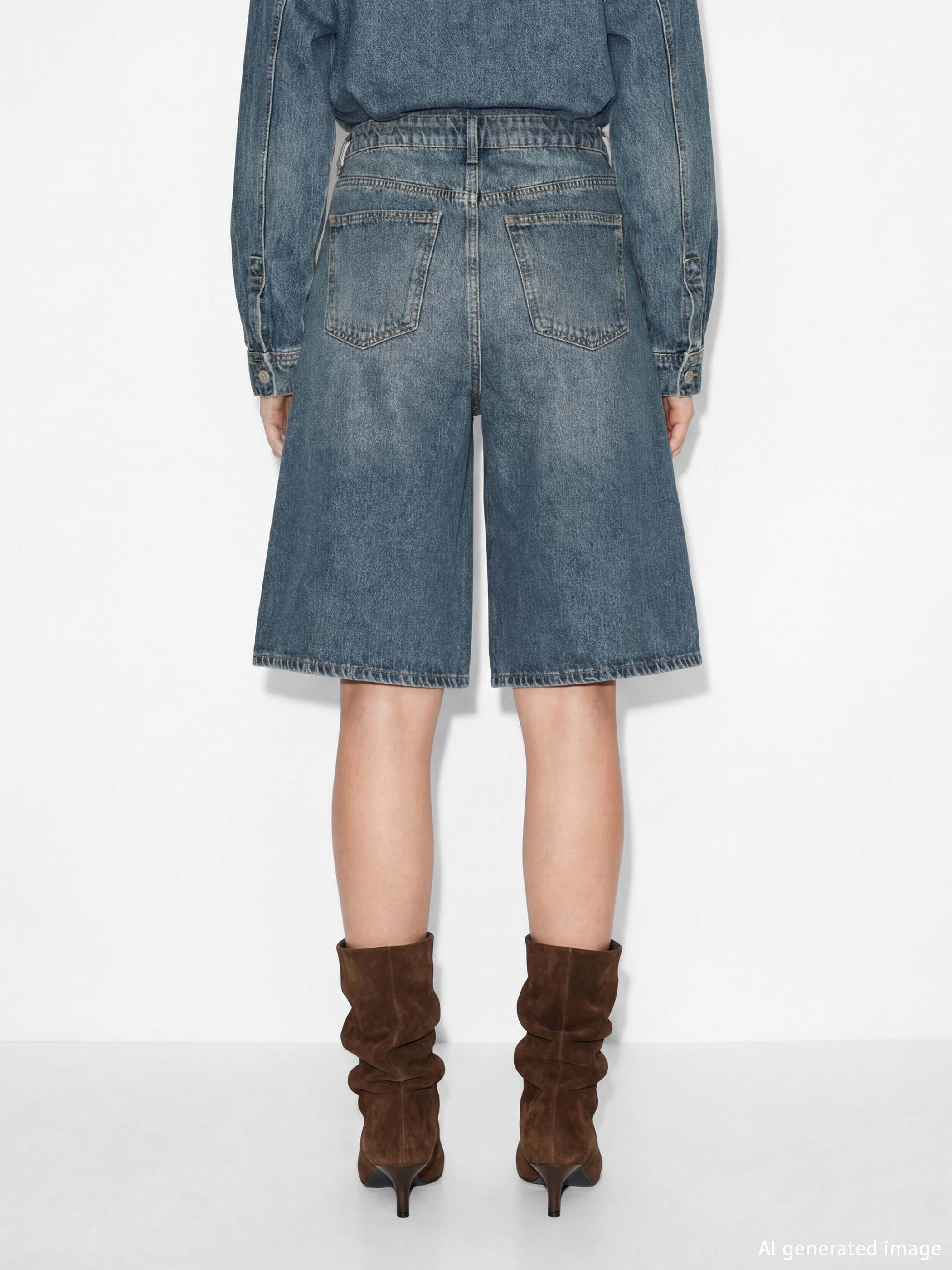 INDIGO Teksas šorts Žena-3