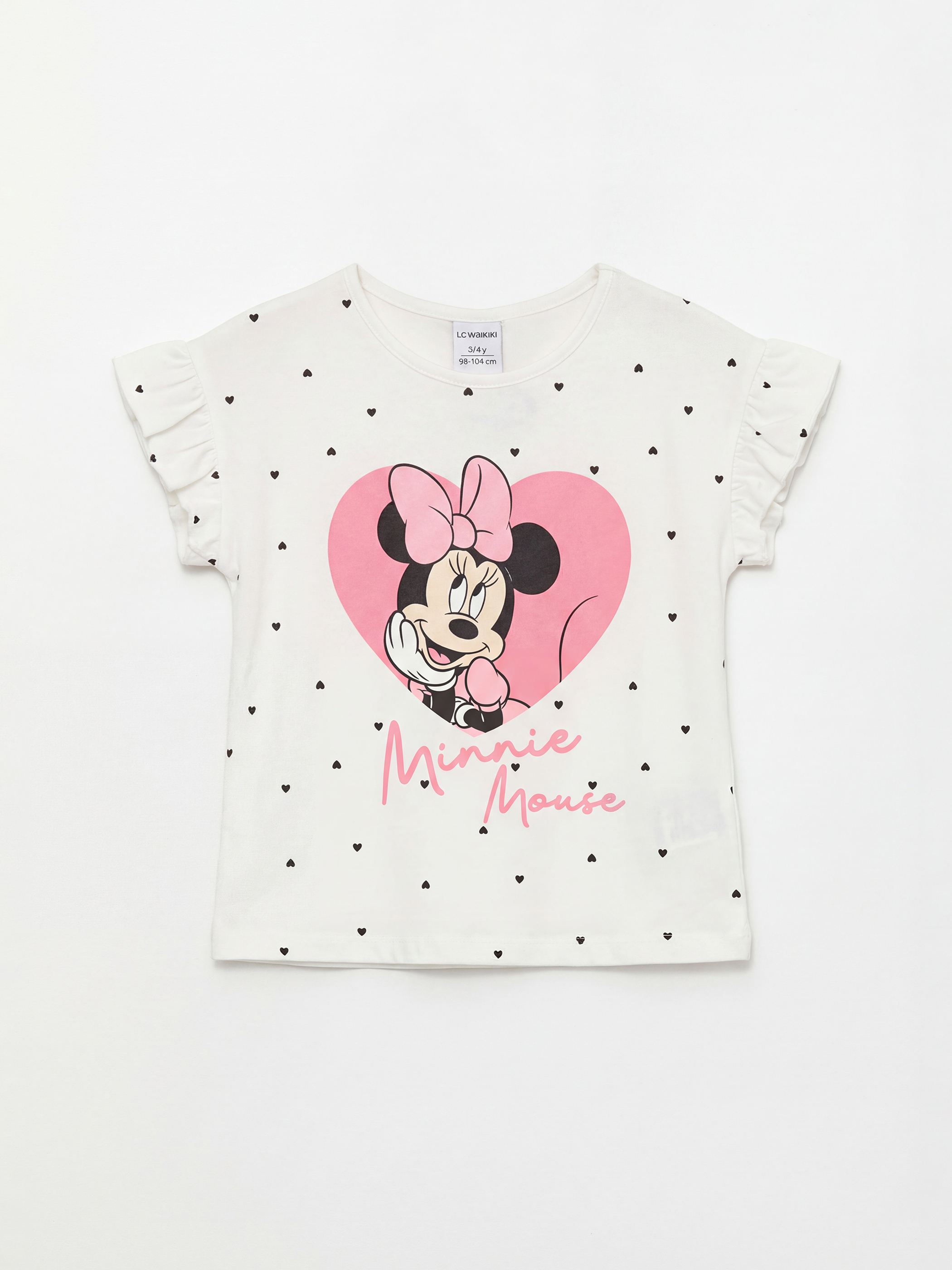 LCW Kids  Minnie Mouse Baskılı Kız Çocuk Tişört - S6HV25Z1-LRA