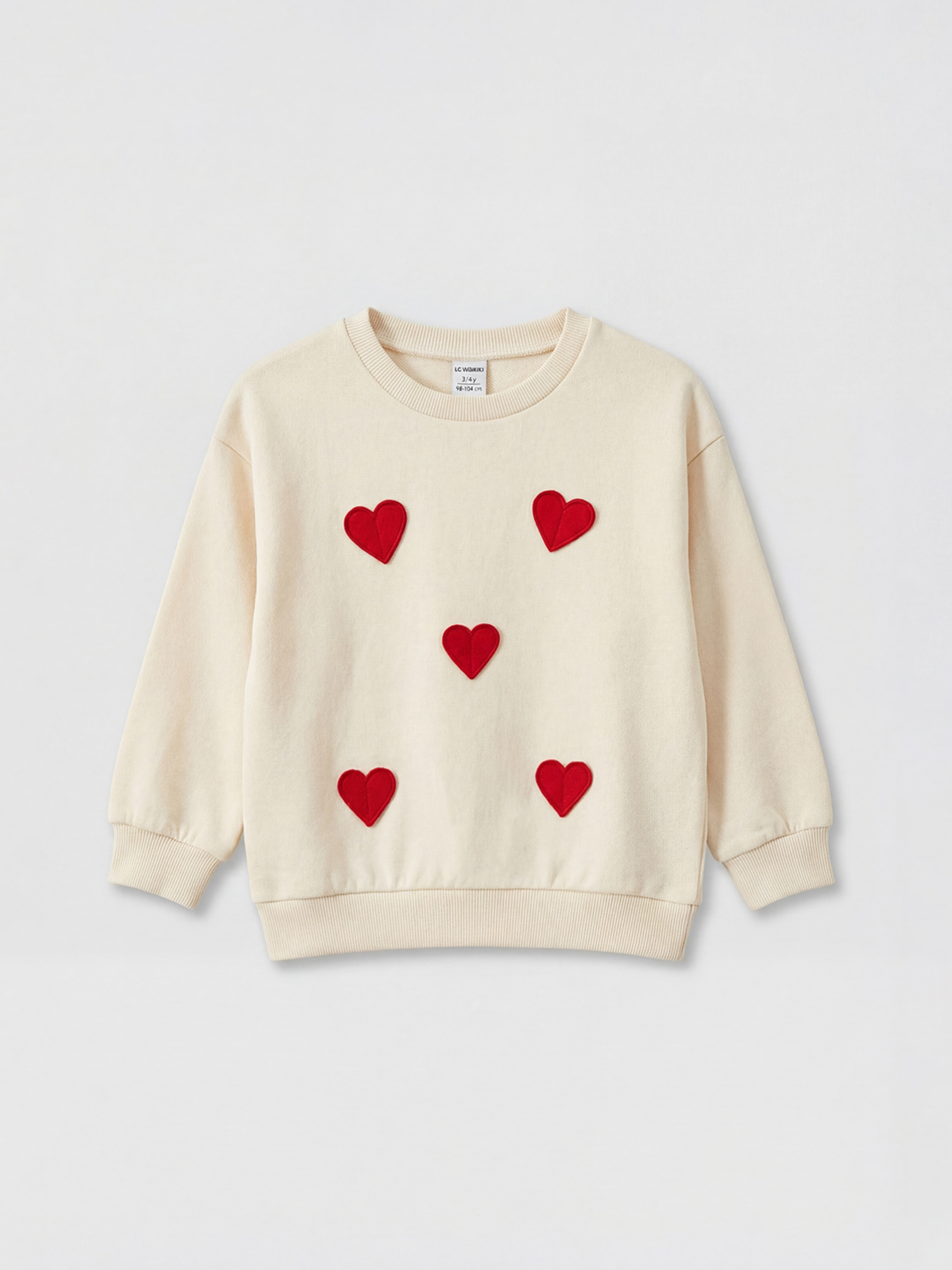 LCW Kids Girl ECRU Sweatshirt - S6HV46Z1-FRC