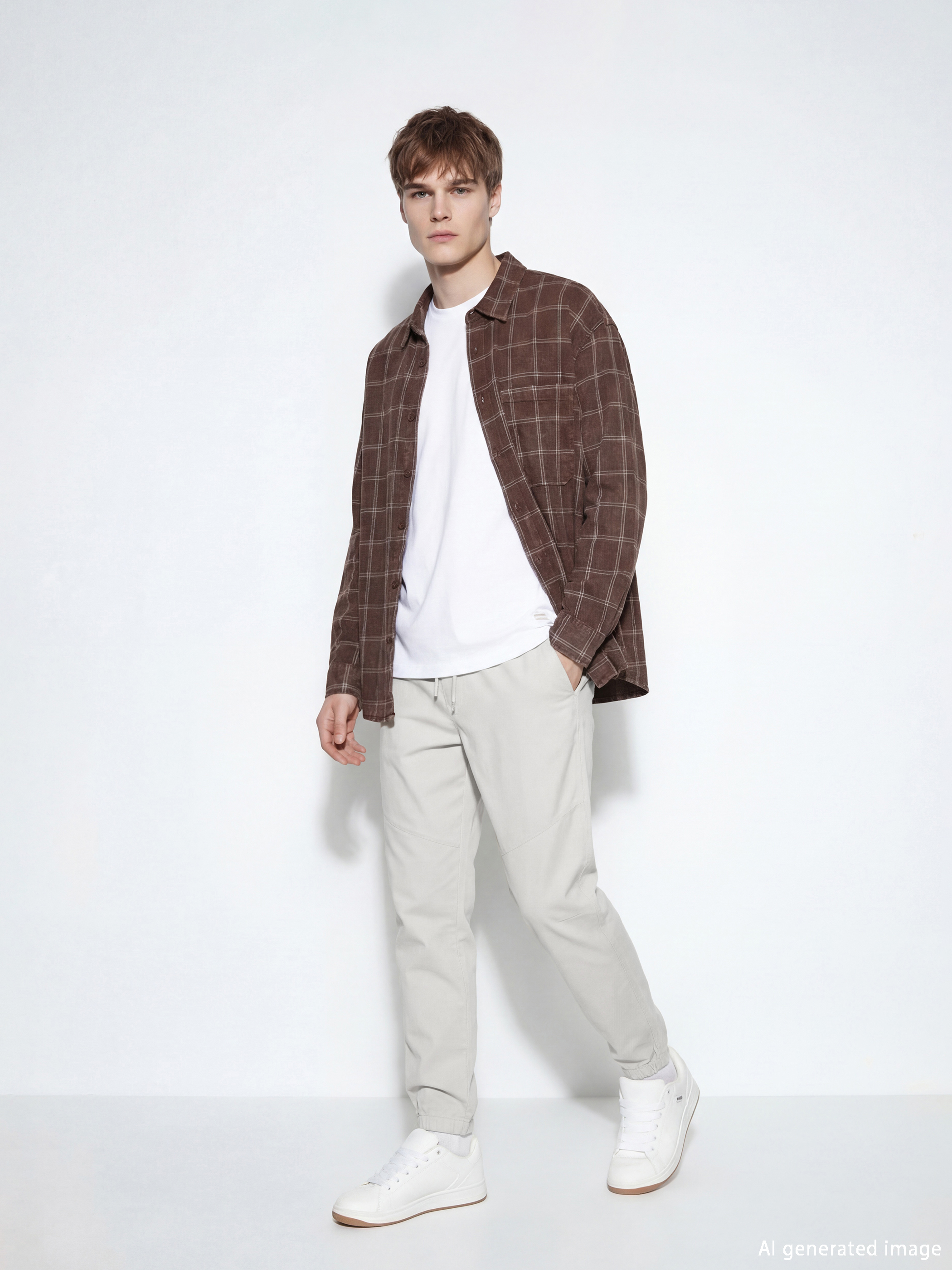 XSIDE Pantaloni Jogger Gri Bărbat