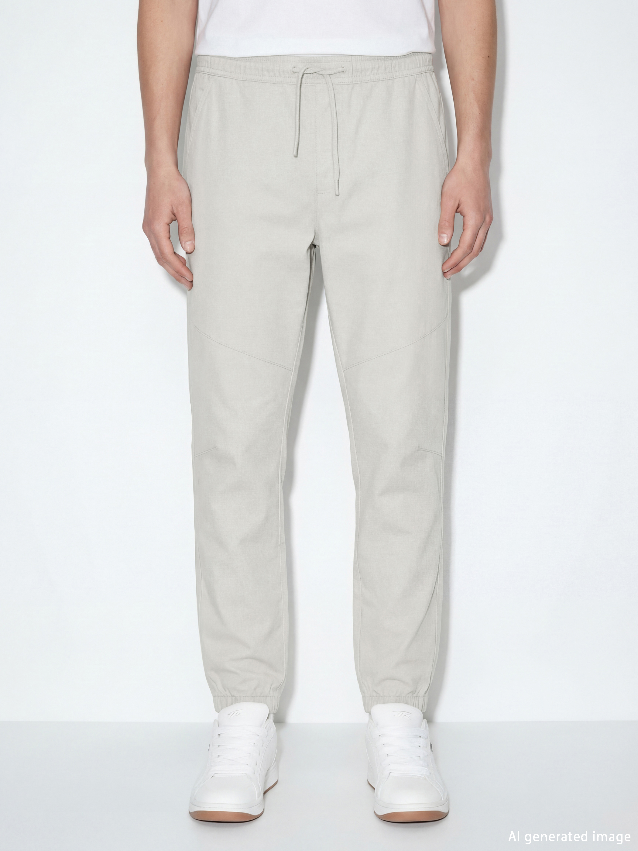 Pantaloni Jogger Gri Bărbat-1
