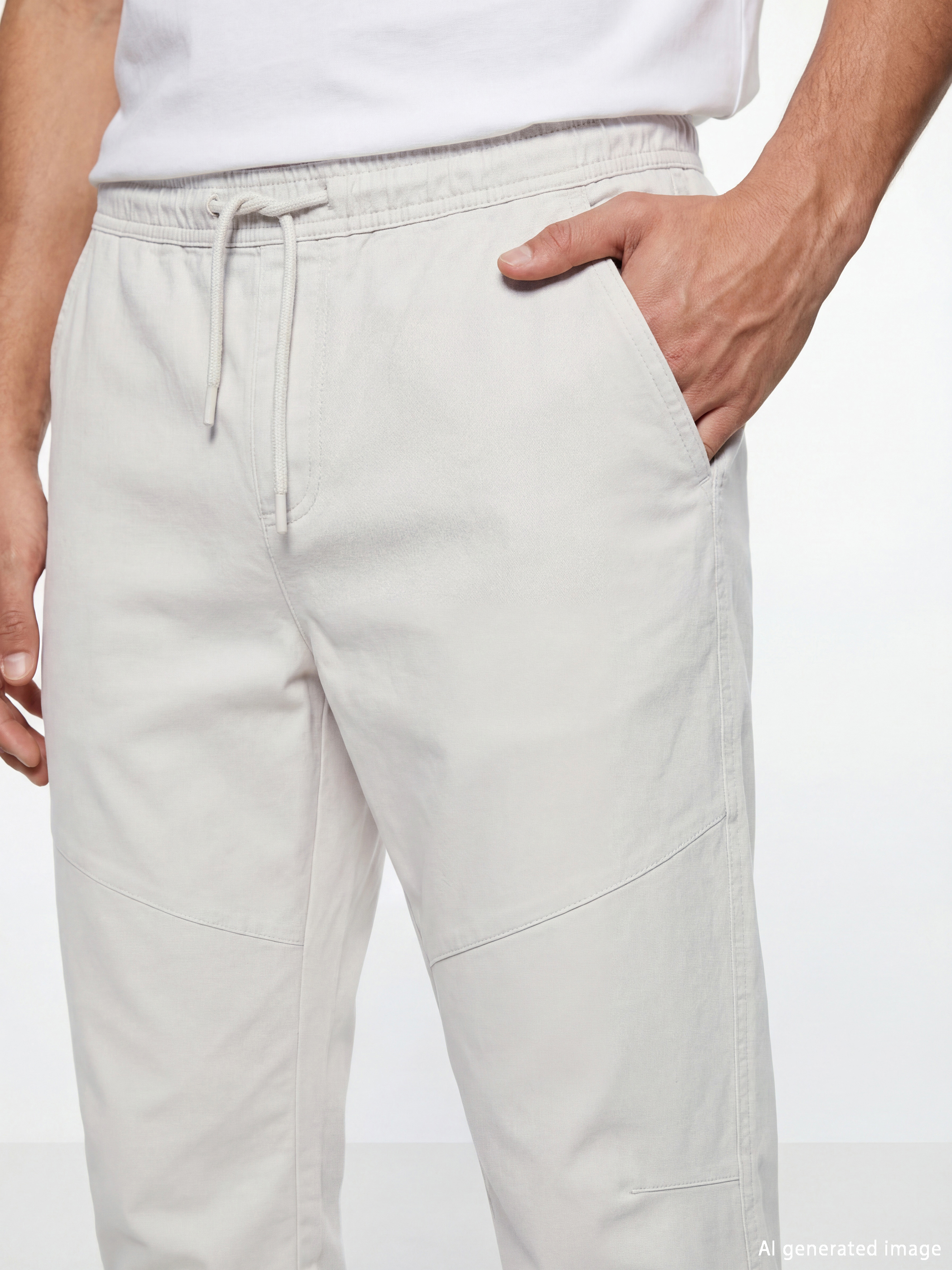 Pantaloni Jogger Gri Bărbat-2