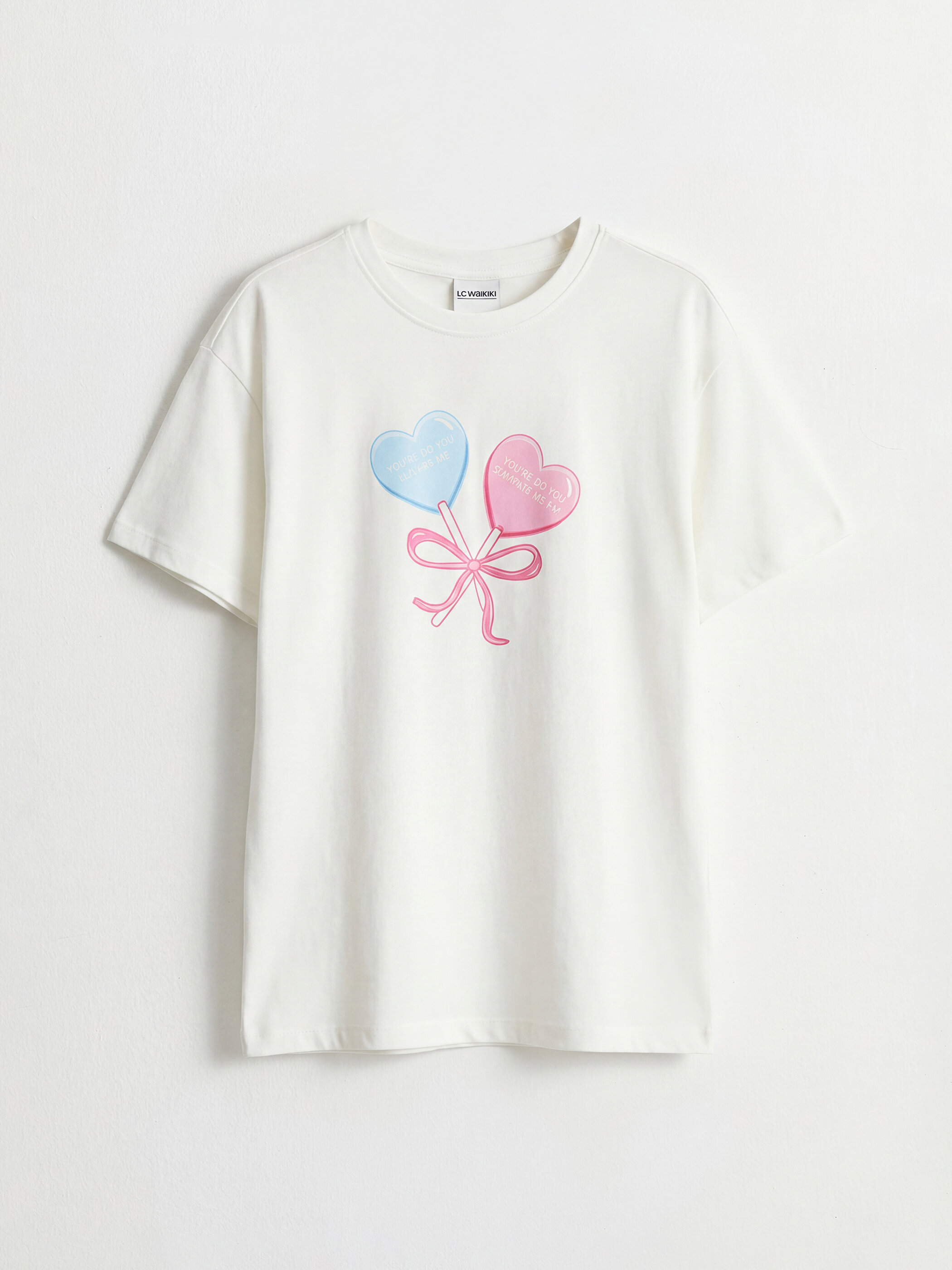 LCW Kids Baskılı Kız Çocuk Pijama Üst