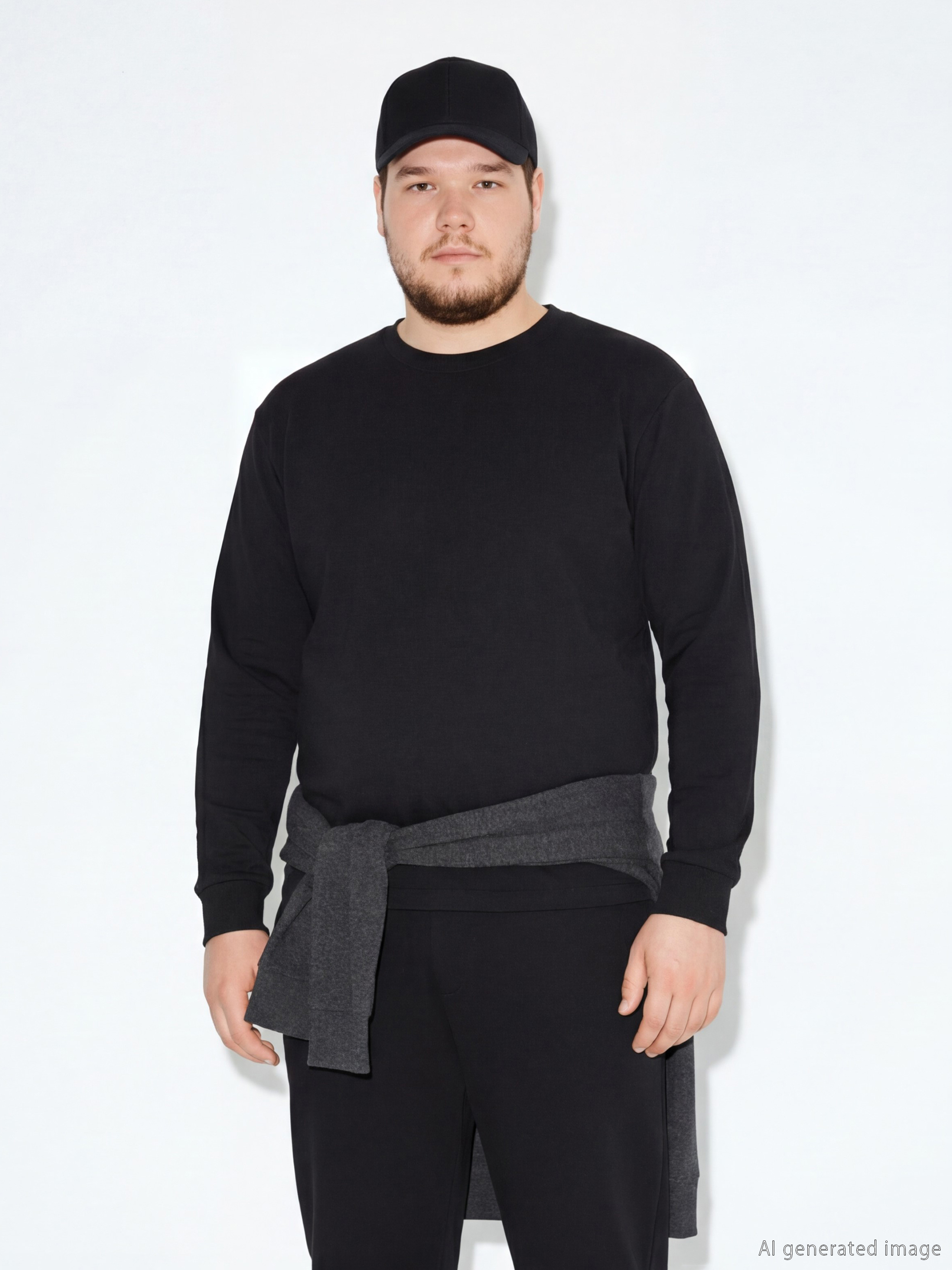 LCWAIKIKI Classic Bisiklet Yaka Uzun Kollu Erkek Tişört - S6I075Z8-CVL