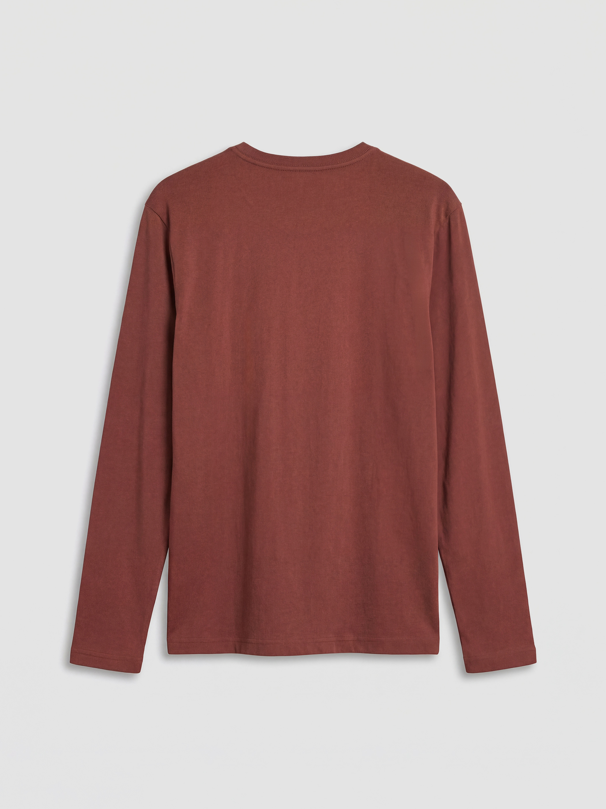 Kahverengi Bisiklet Yaka Penye Erkek Tişört-1