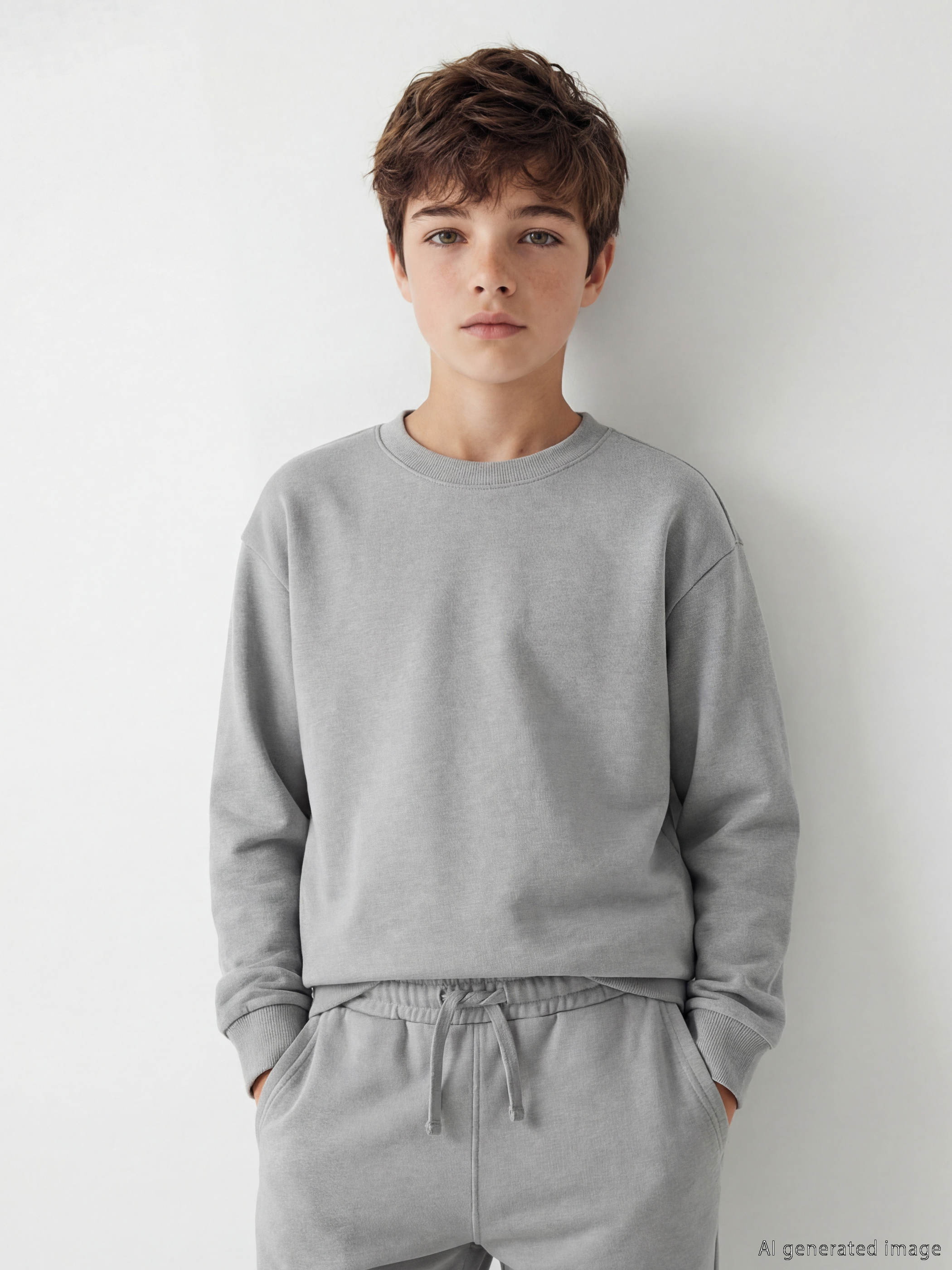 LCW Kids Bisiklet Yaka Erkek Çocuk Sweatshirt - S6I098Z4-R10