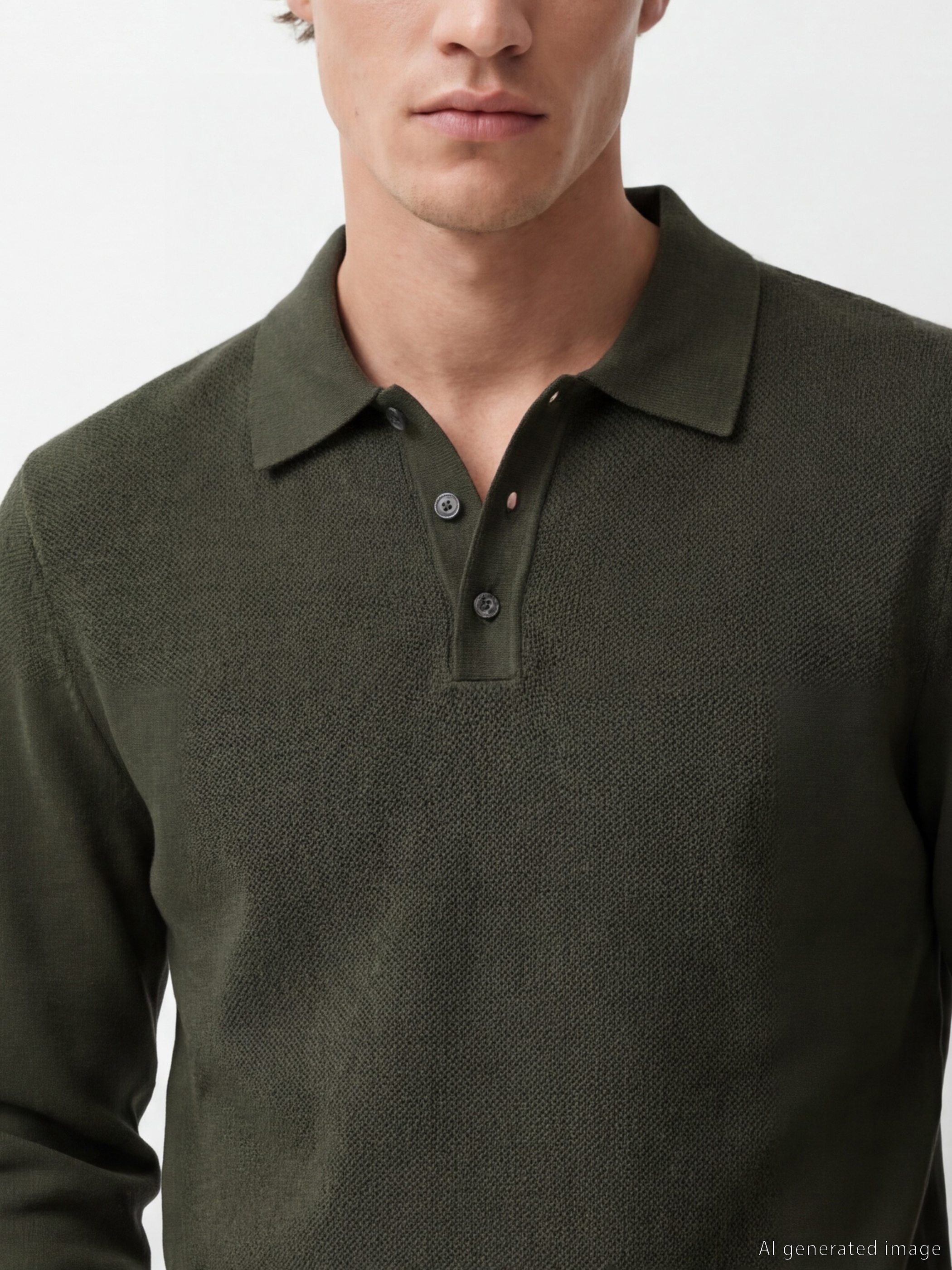 Muški Rolka Trikotažni Džemper-7