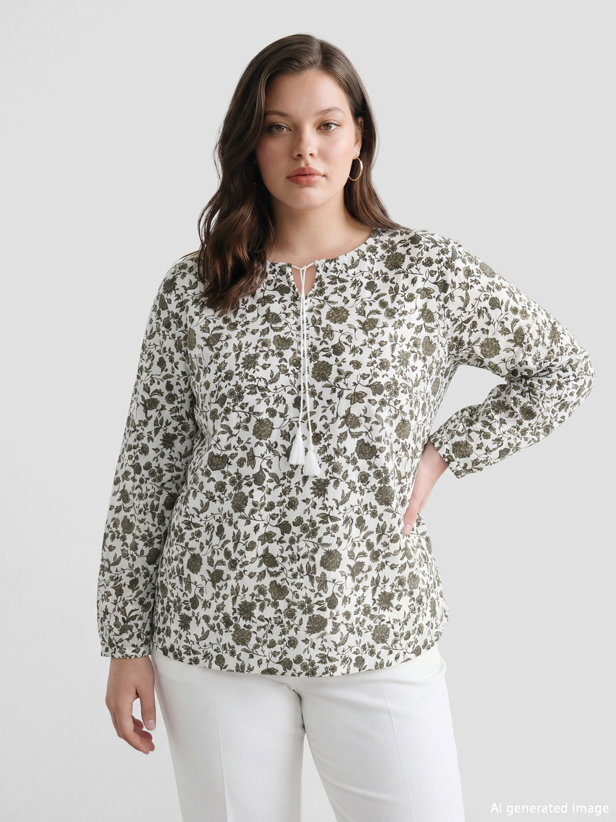 بلوزة ورديّة بعقدة عند الرقبة-1