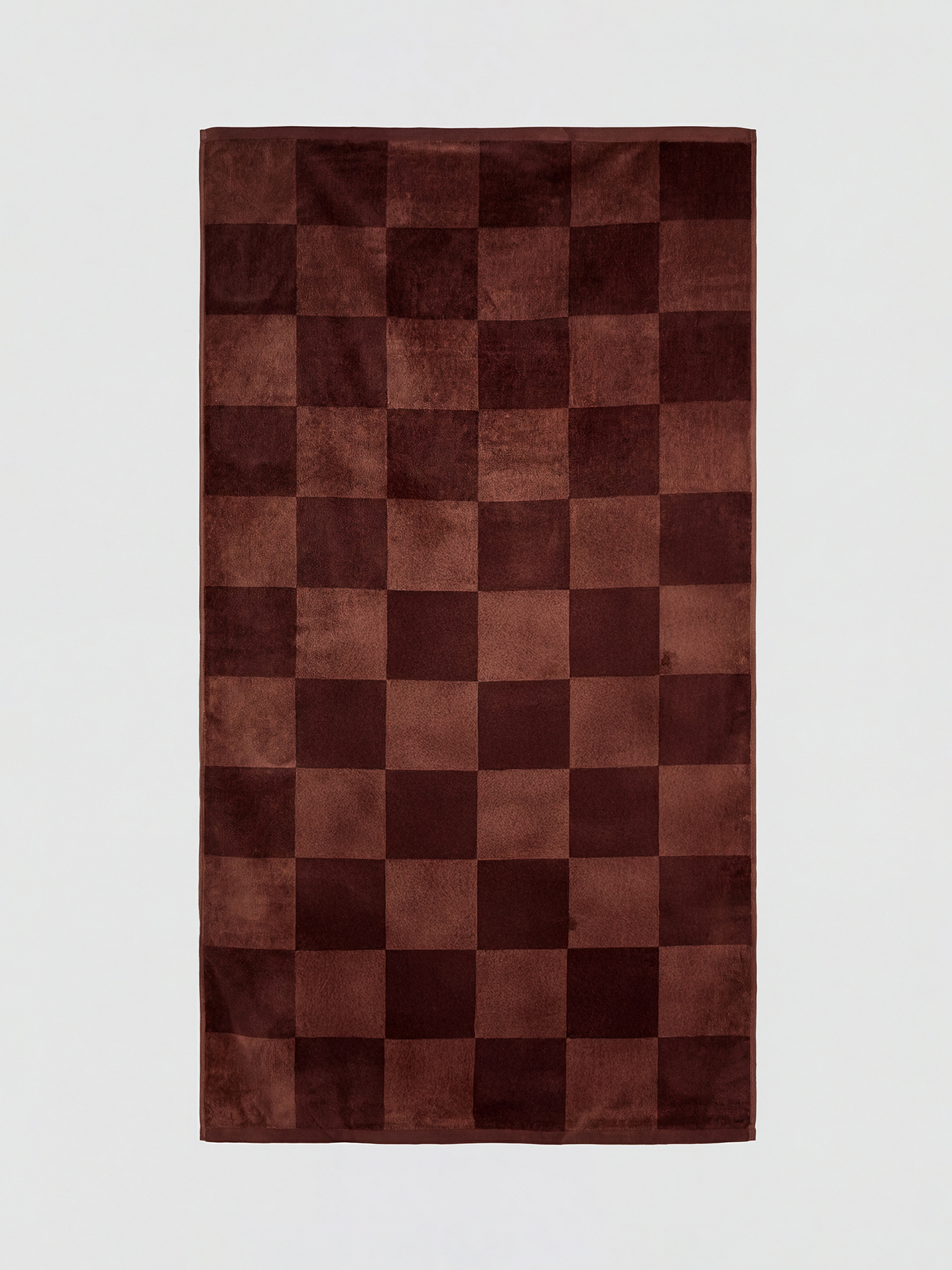 Kahverengi Pamuklu Erkek Plaj Havlusu 70x150 cm-1
