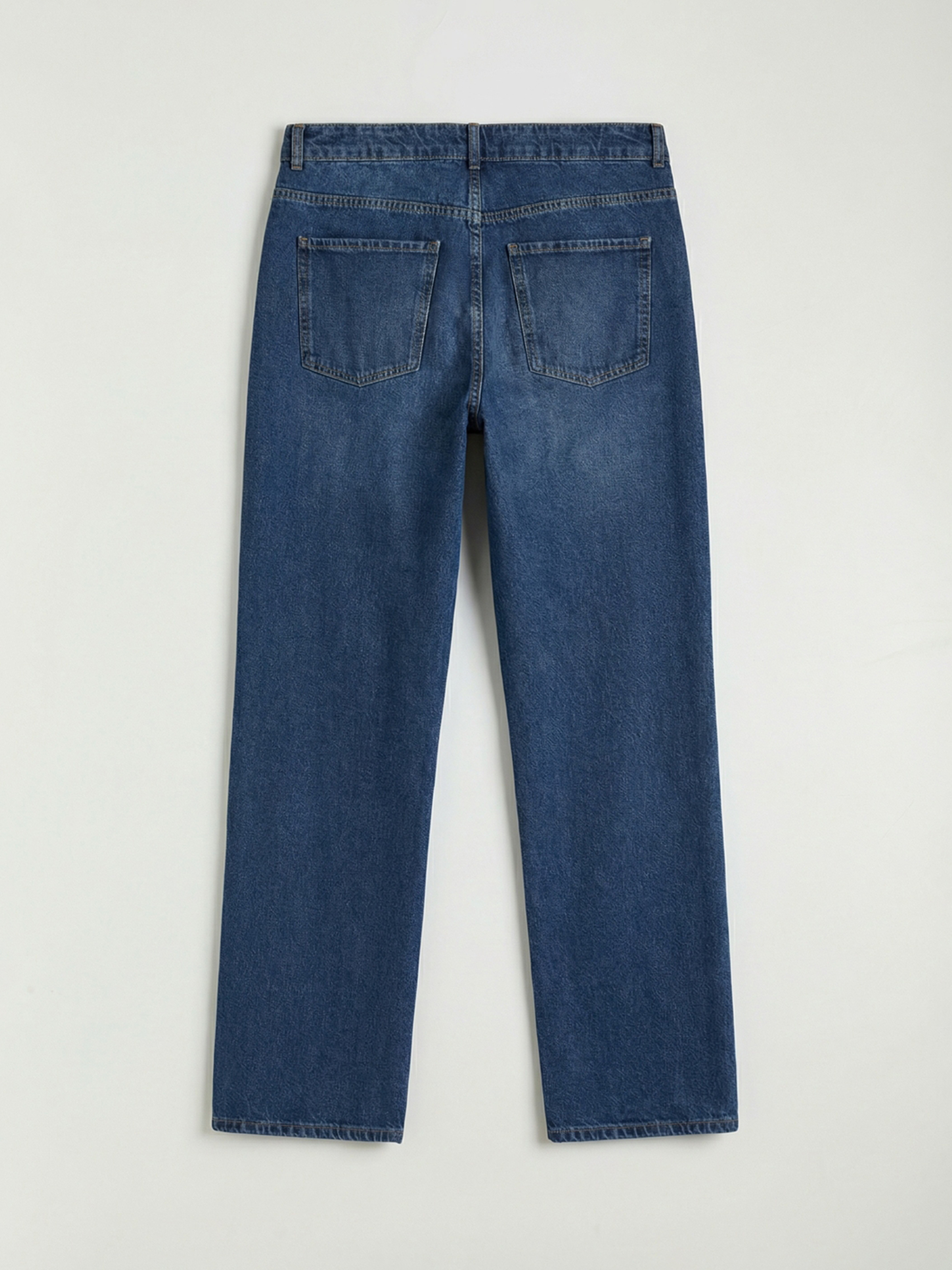 İndigo Wideleg Kadın Jean Pantolon-5