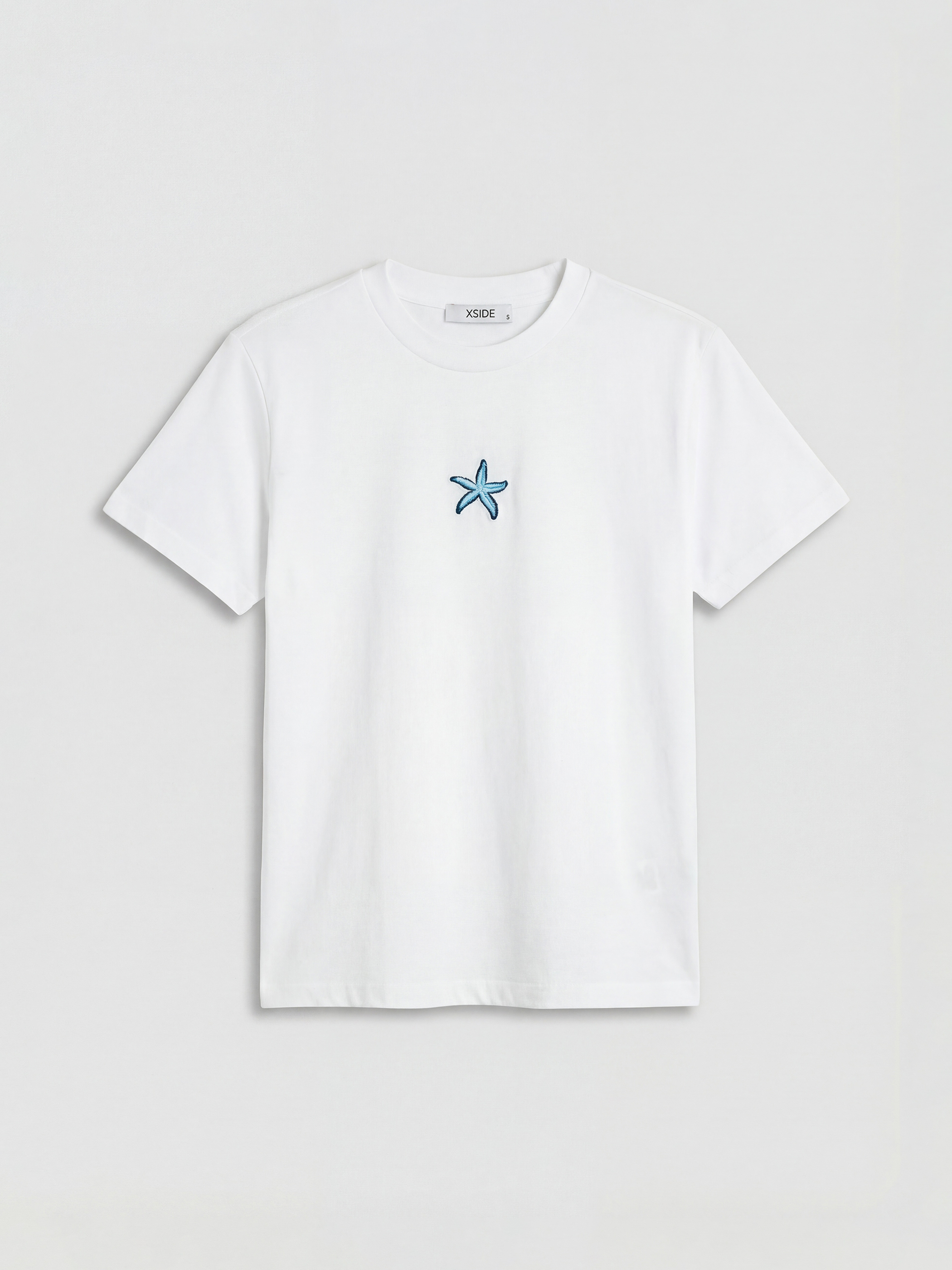 Crew Neck Embroidered Women's T-Shirt-3