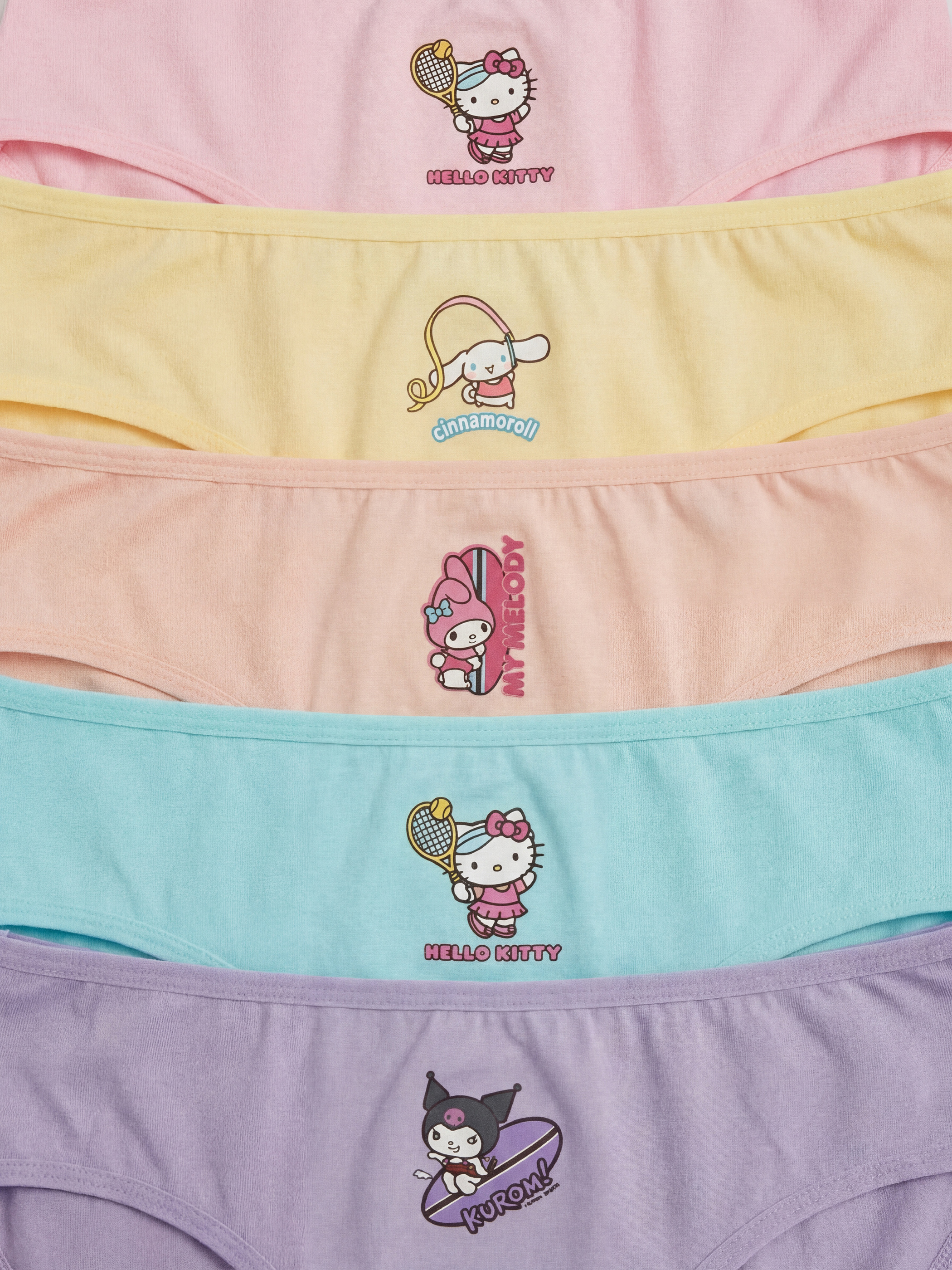 Turkuaz Hello Kitty Baskılı Kız Çocuk Külot 5'li-4