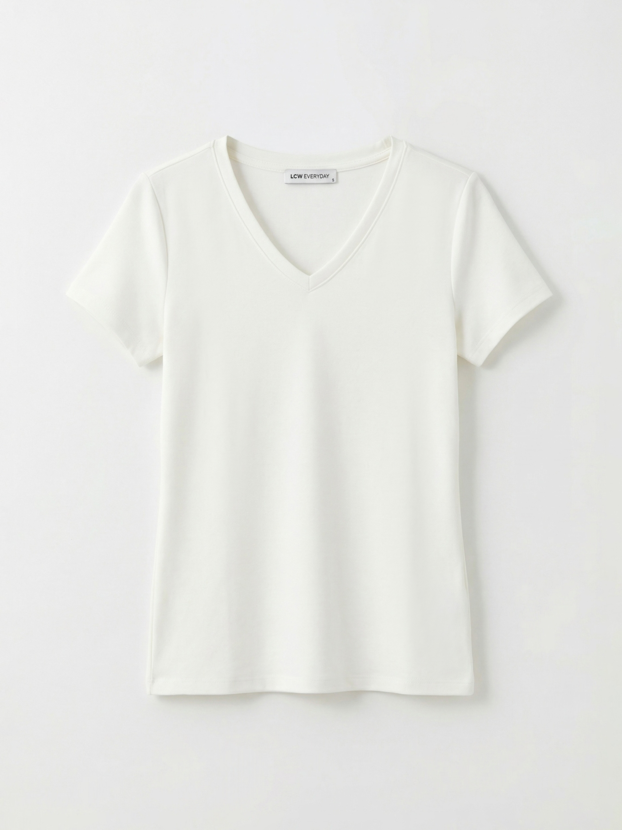 LCWAIKIKI Basic V Yaka Soft Touch Kadın Tişört - S6I981Z8-R9J